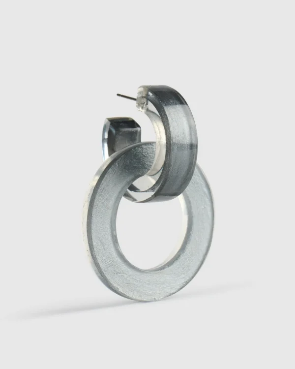 Women Alembika Circle Duet Earrings, Starlight