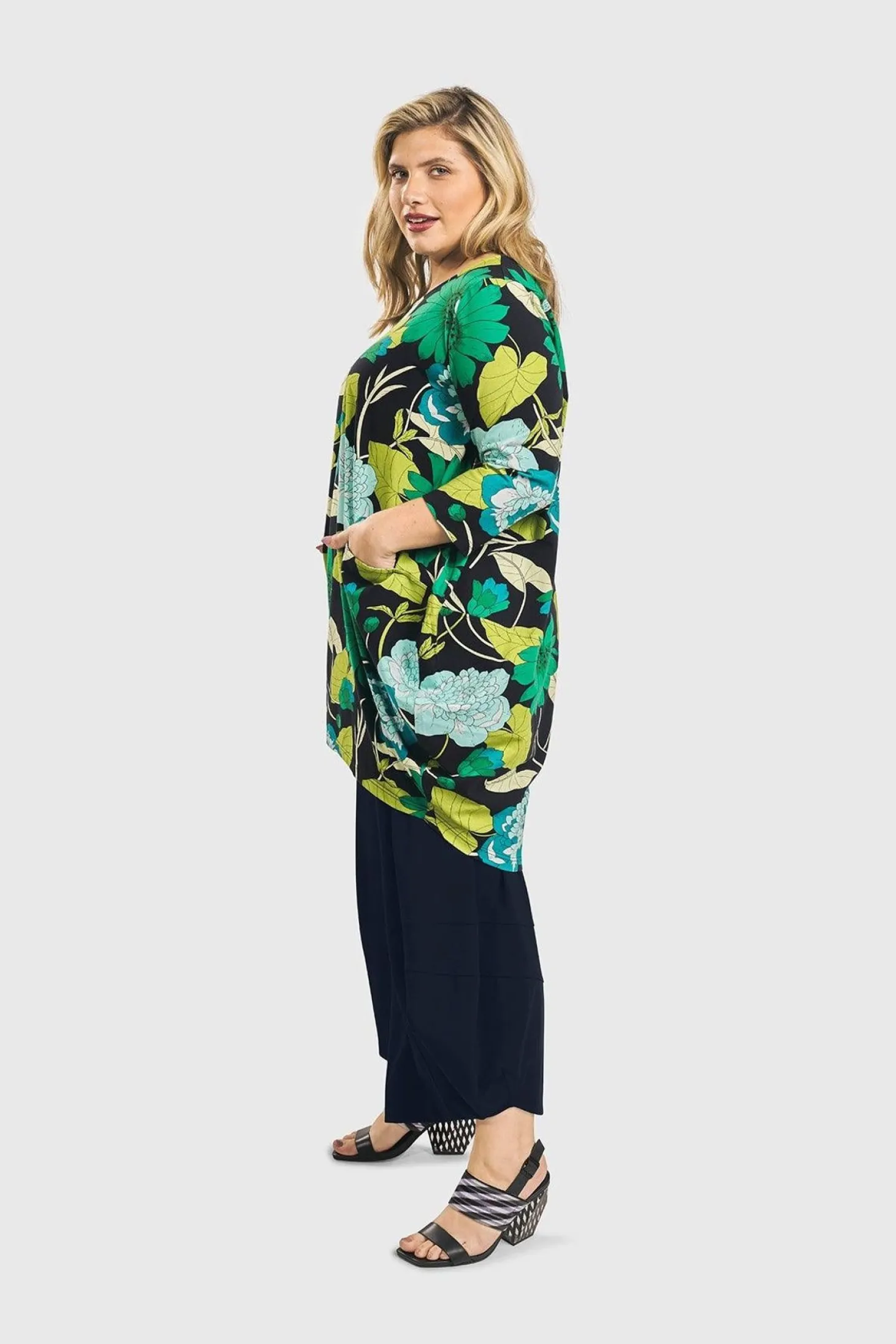 Women Alembika Cocoon Tunic Top, Floral