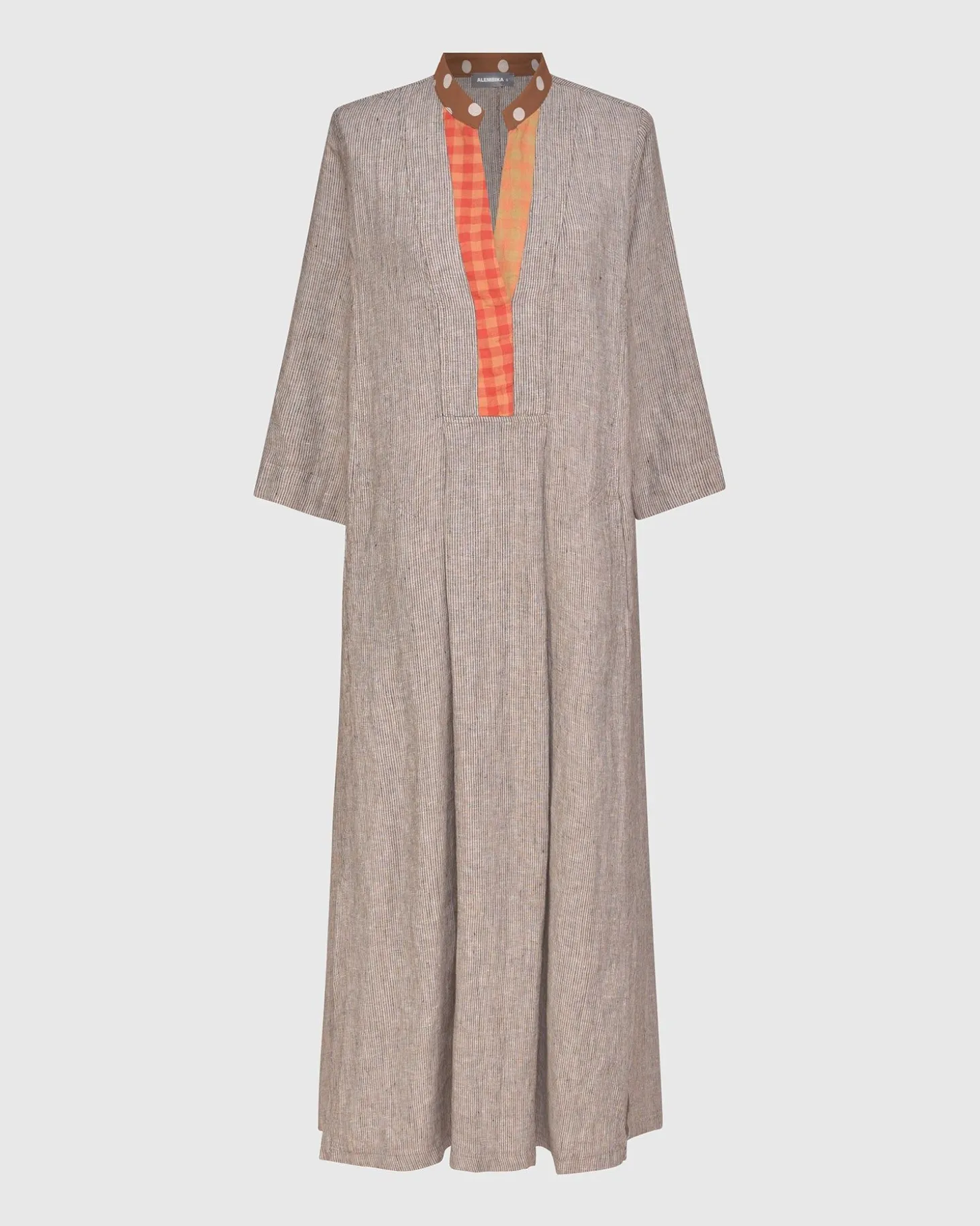 Women Alembika Cool Breeze Linen Maxi Dress, Ecru