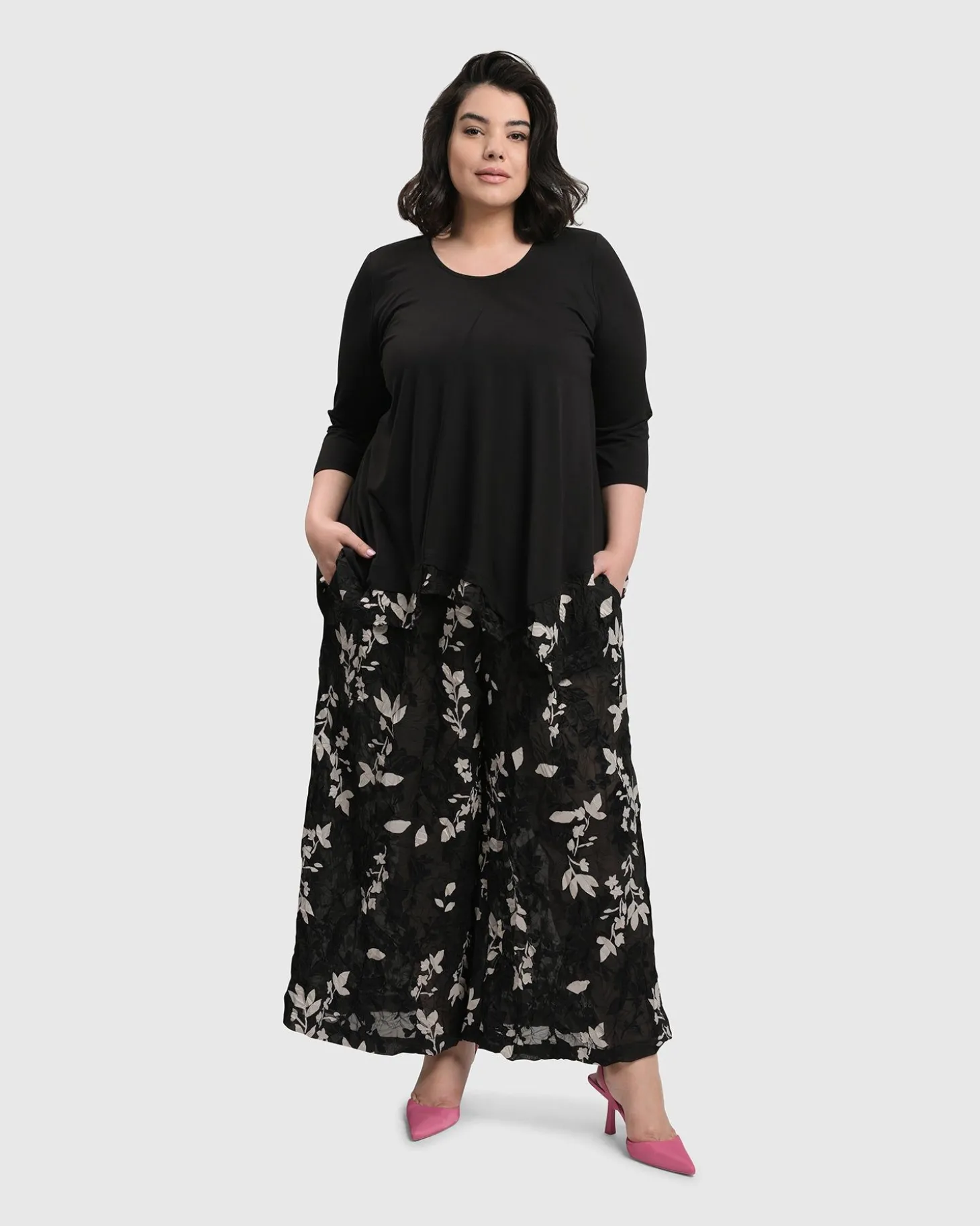 Women Alembika Cultured Club Knit Top, Leaves