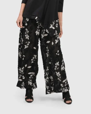 Women Alembika Cultured Club Palazzo Pants, Leaves