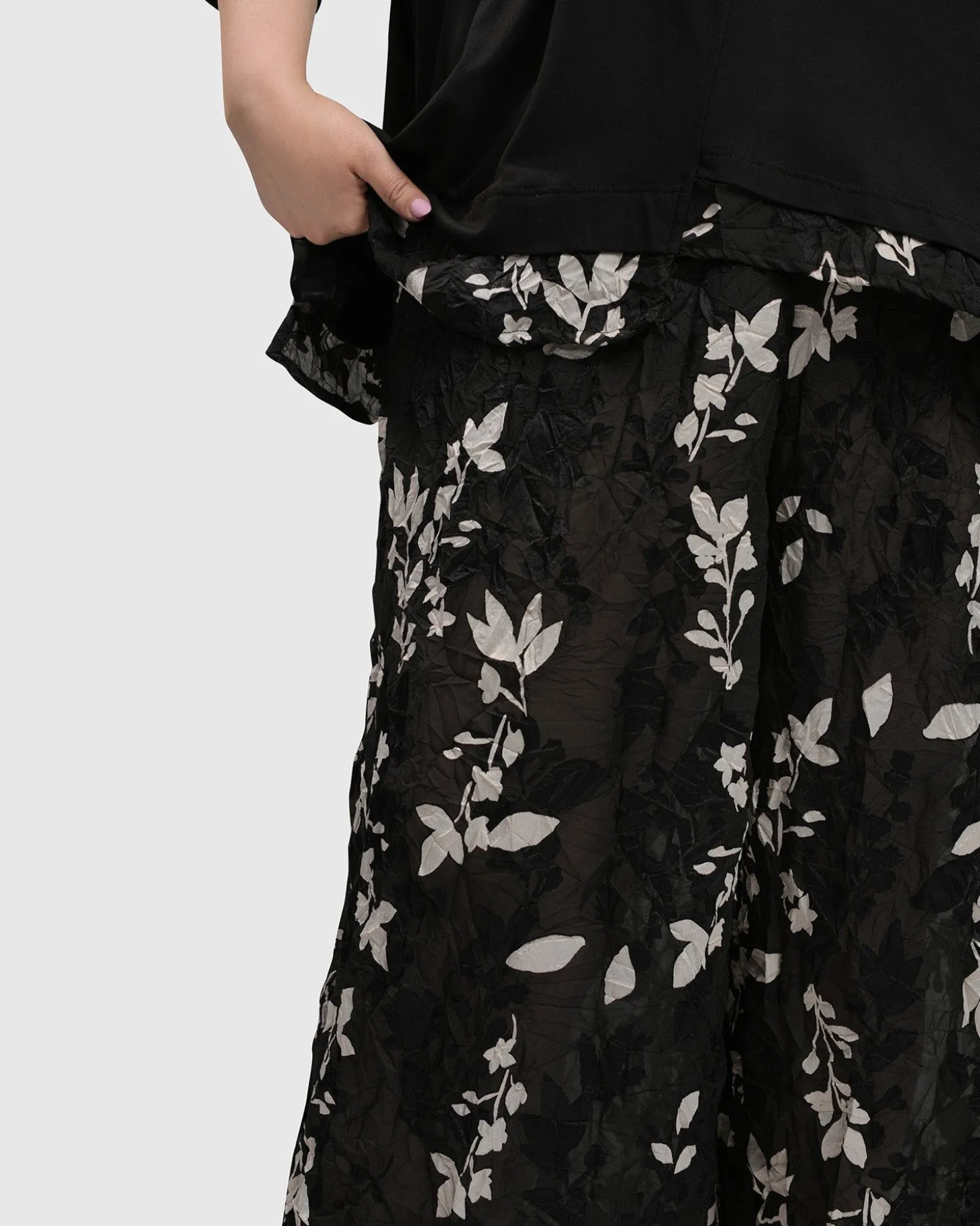 Women Alembika Cultured Club Palazzo Pants, Leaves