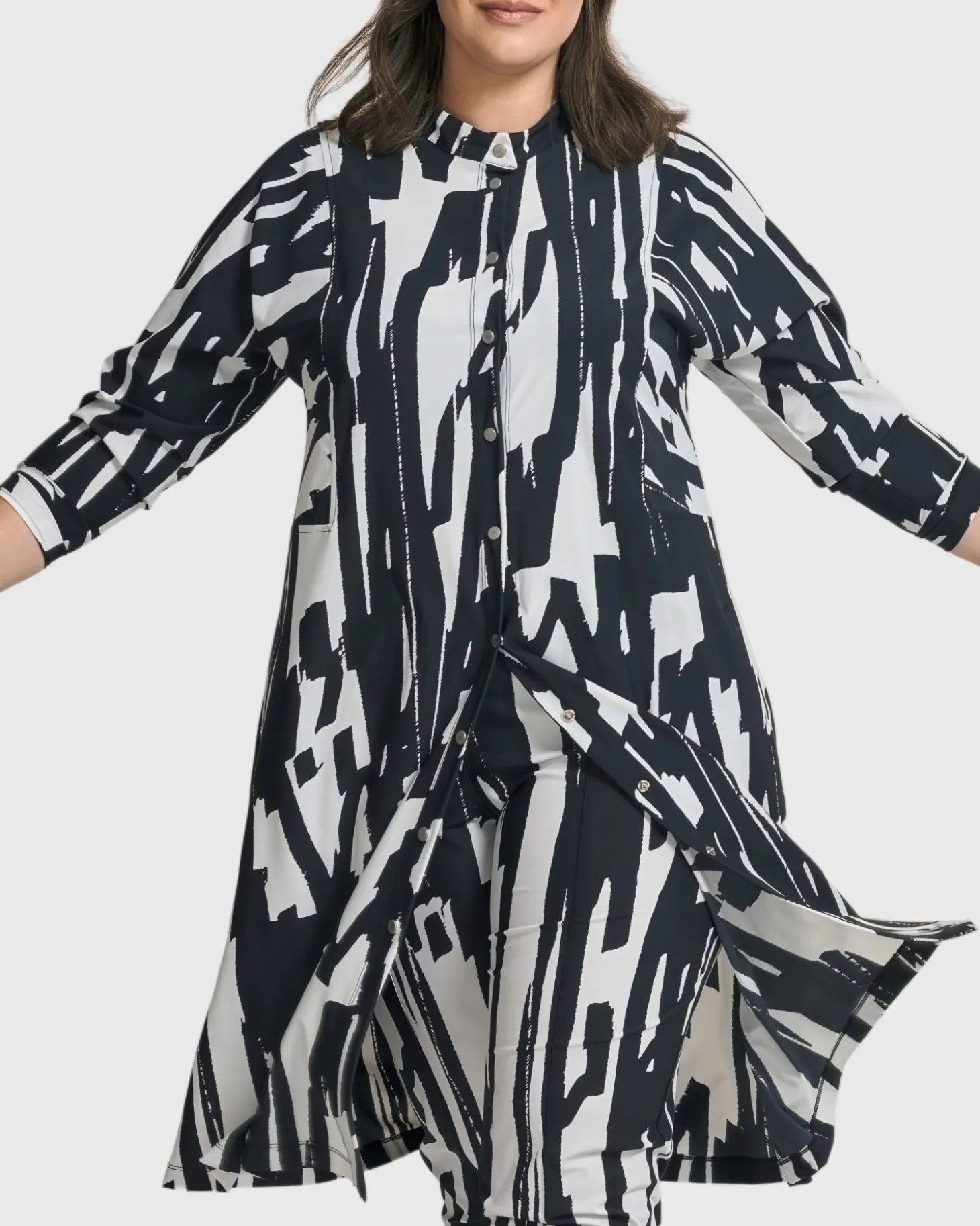 Women Alembika Cyber Shirt Dress, Brush