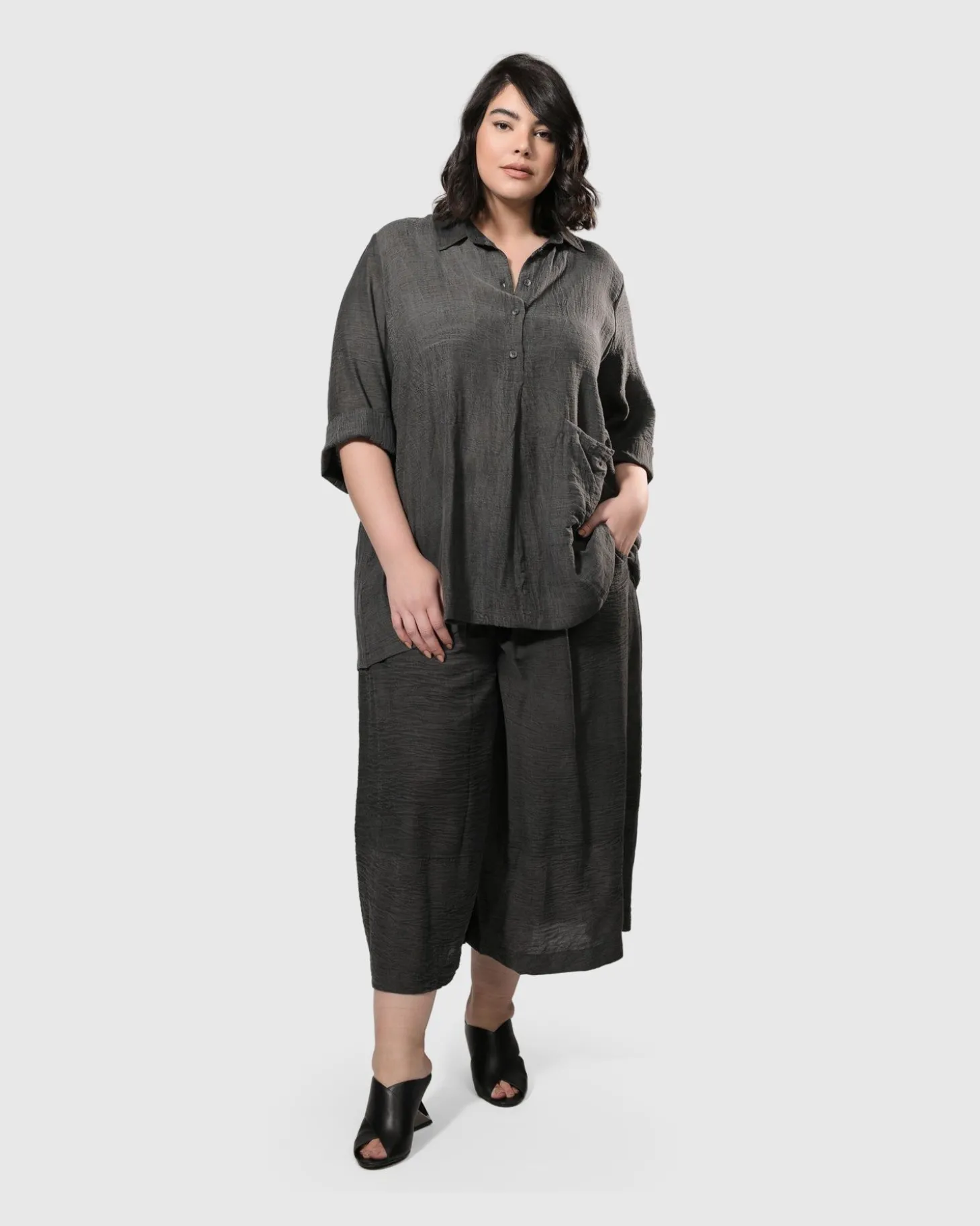 Women Alembika Dana Palazzo Pants, Dove Grey
