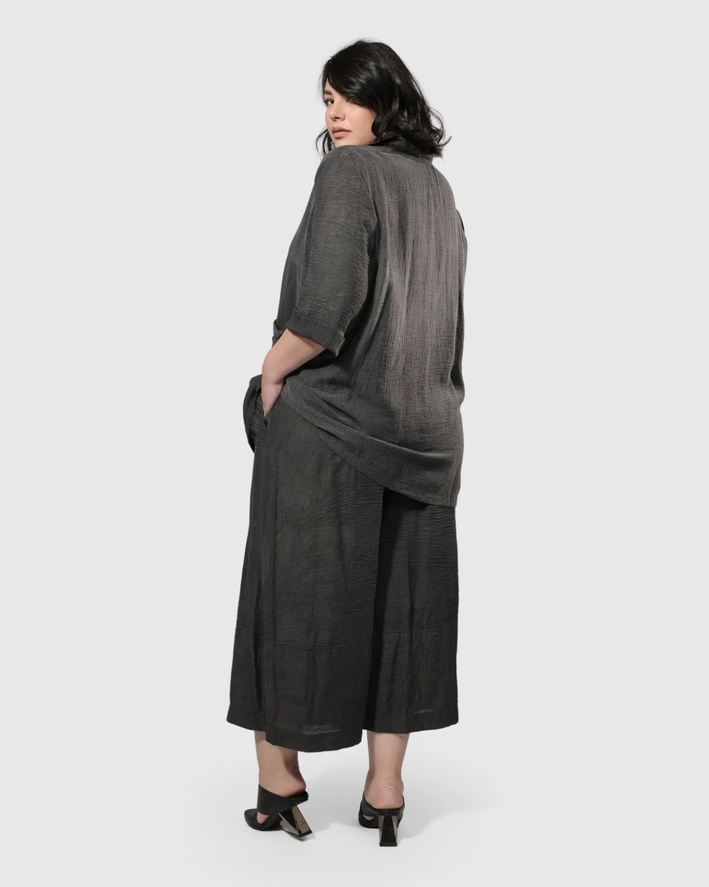 Women Alembika Dana Palazzo Pants, Dove Grey