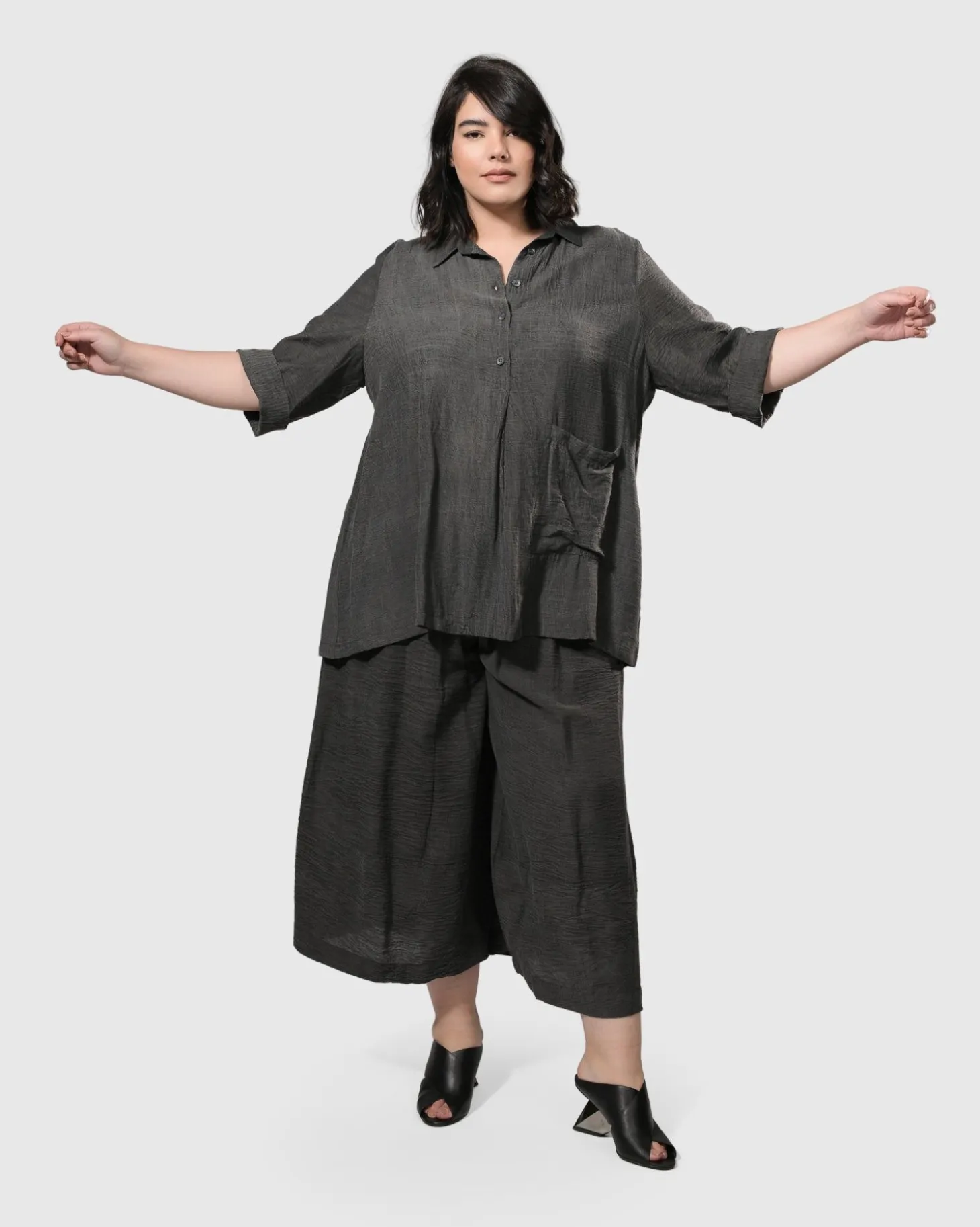 Women Alembika Dana Palazzo Pants, Dove Grey