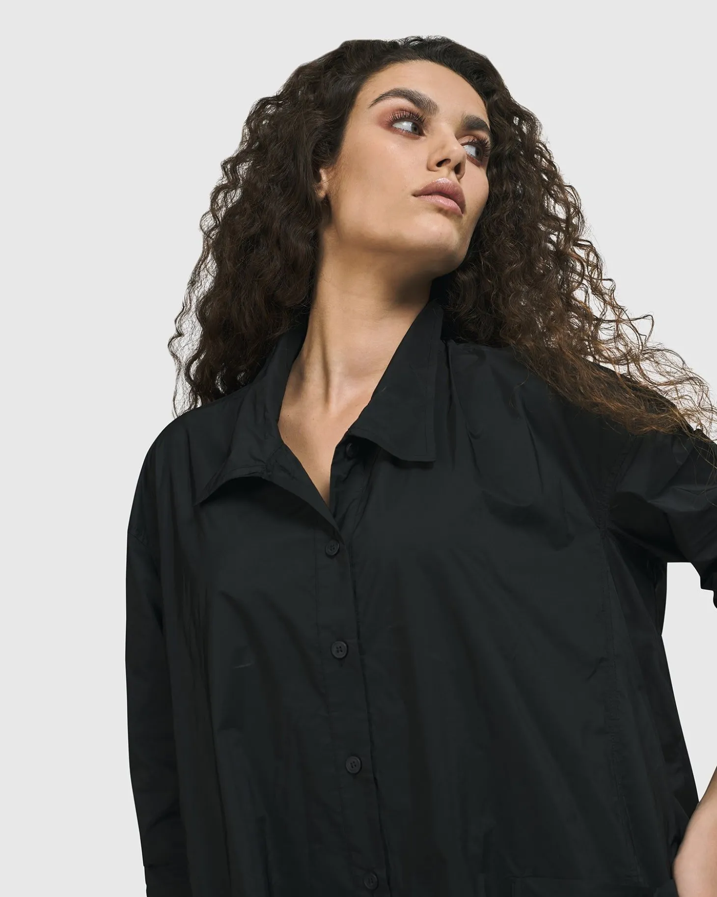 Women Alembika Danica Shirt Jacket, Black