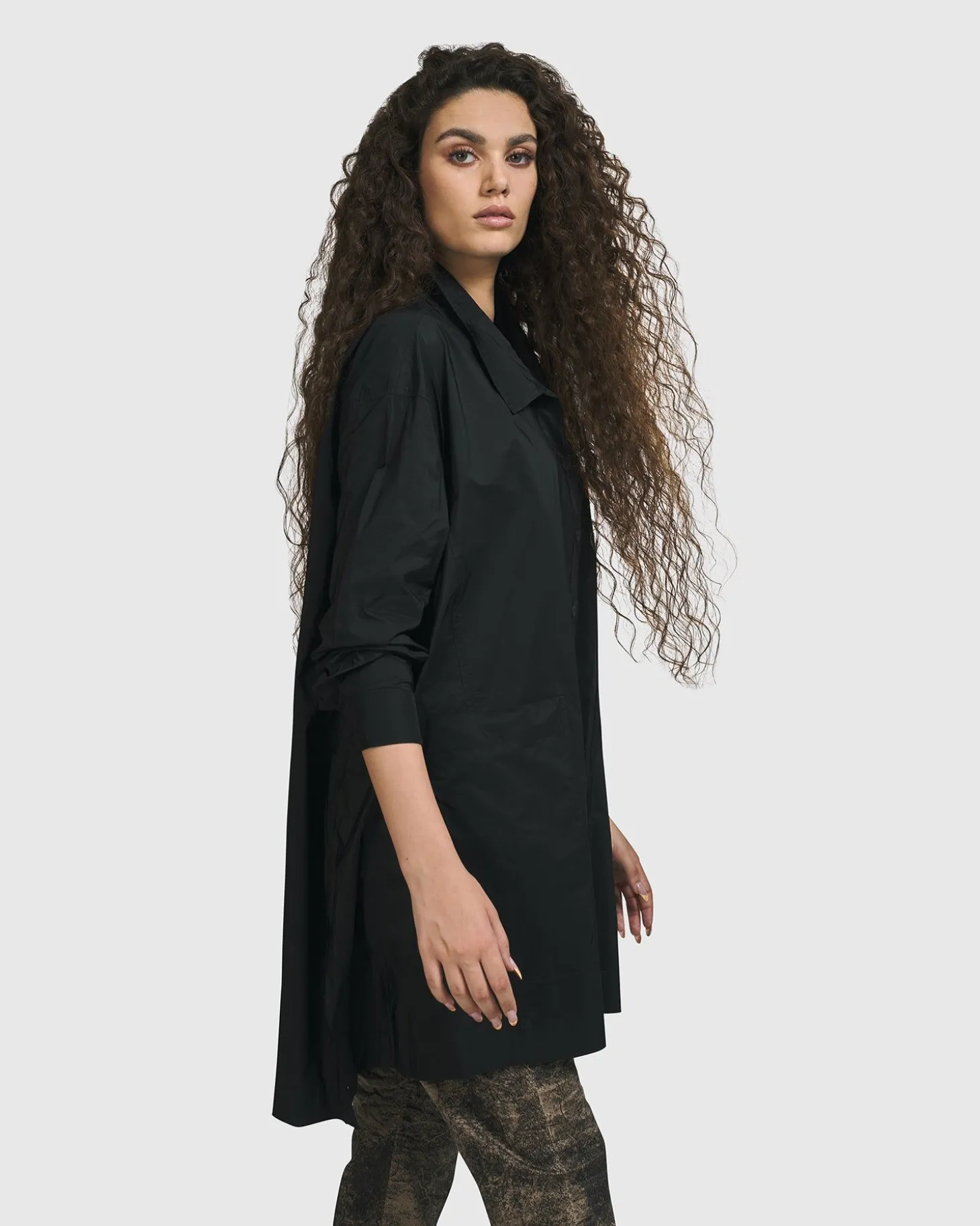 Women Alembika Danica Shirt Jacket, Black