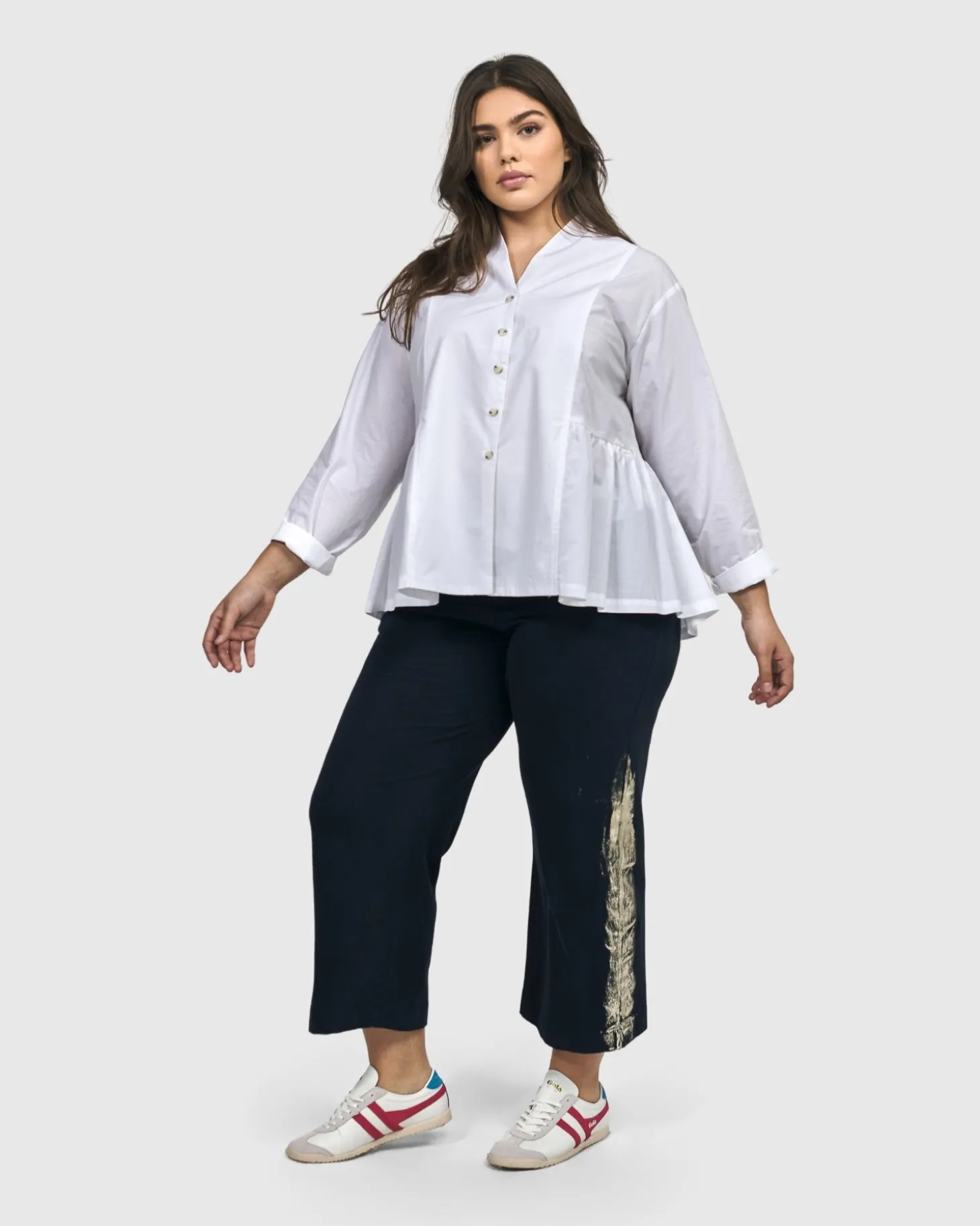 Women Alembika Denver Cropped Pants, Navy