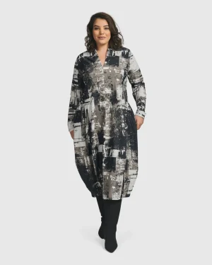 Women Alembika Digi Cocoon Dress, Marble