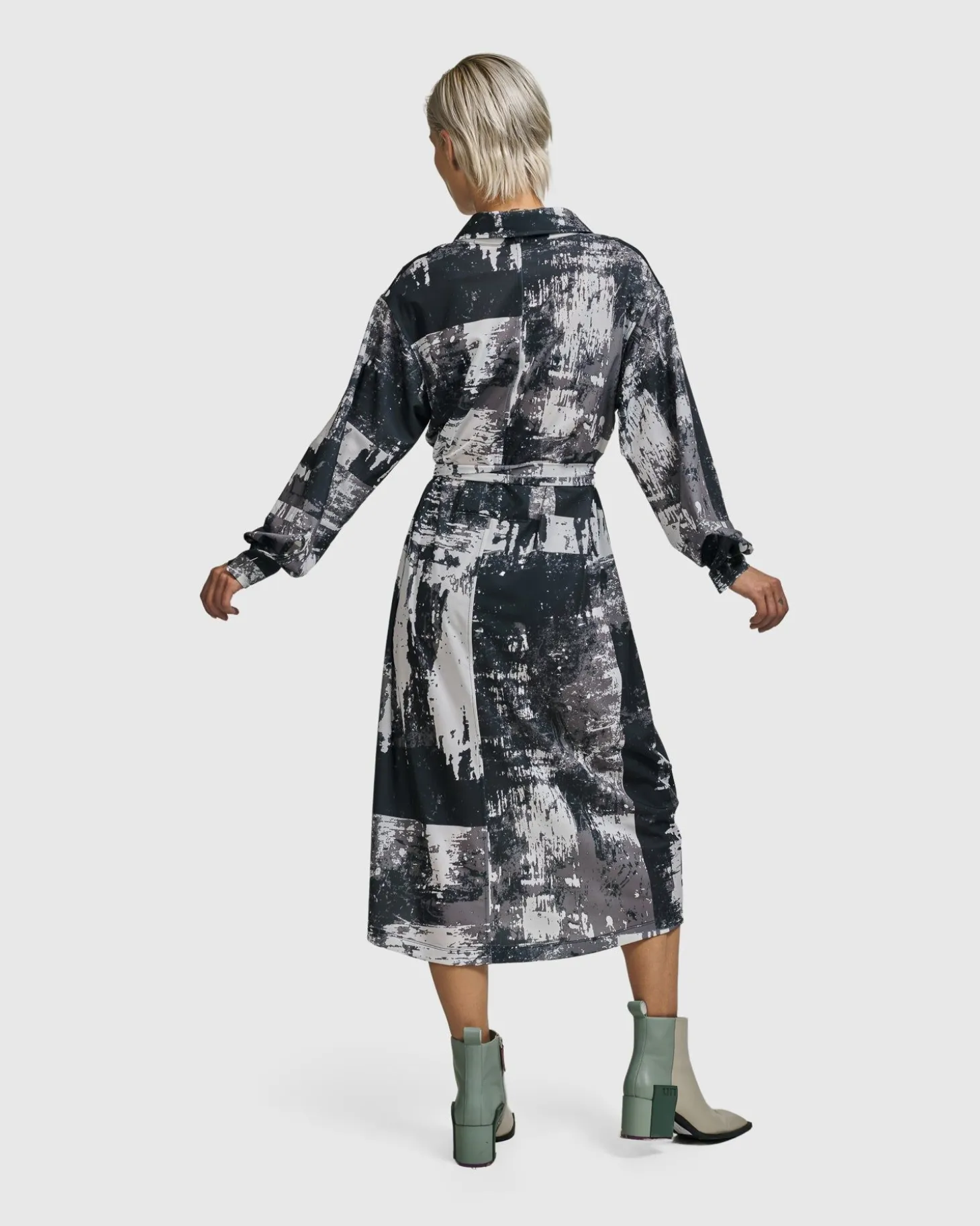 Women Alembika Digi Midi Dress, Marble