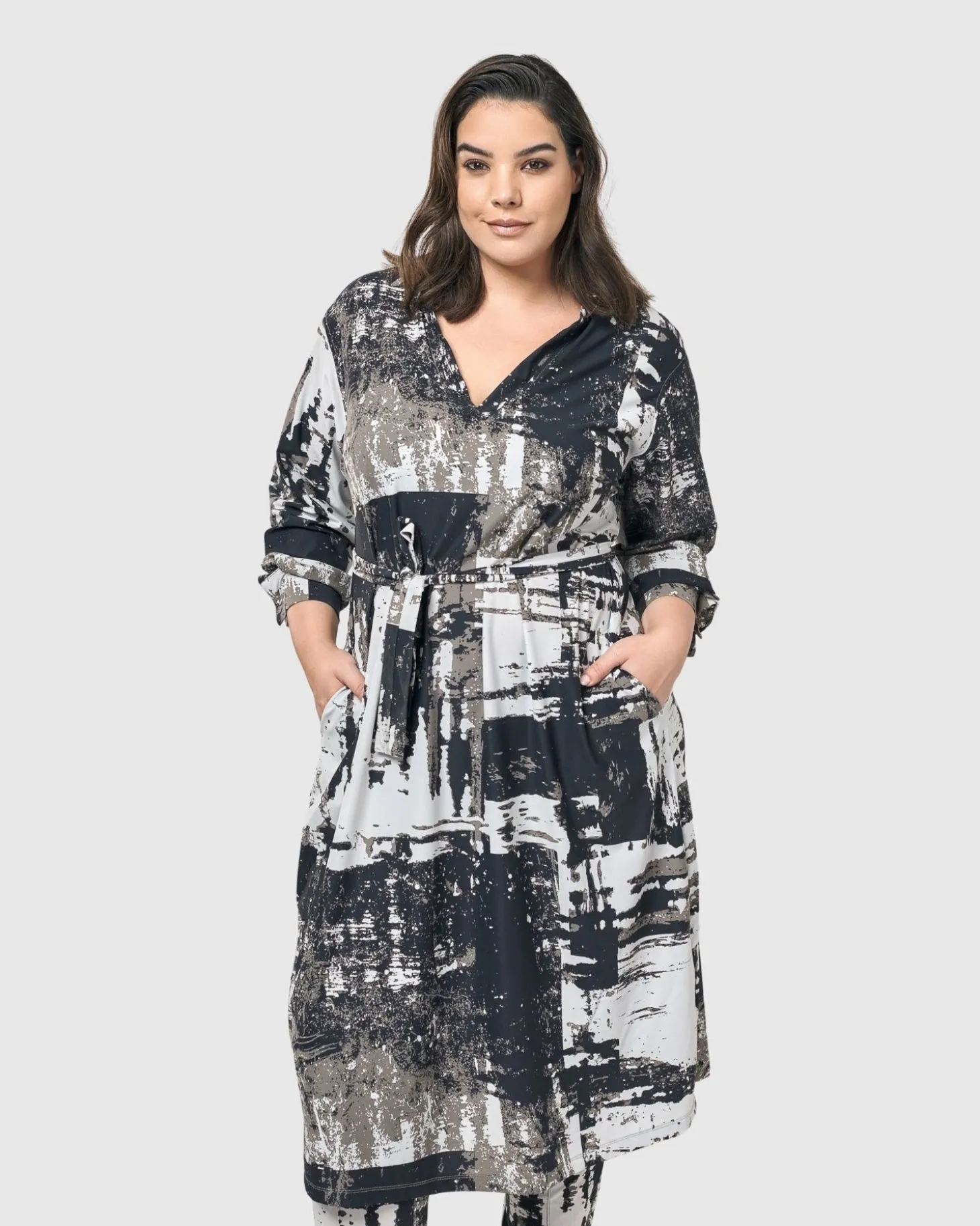 Women Alembika Digi Midi Dress, Marble