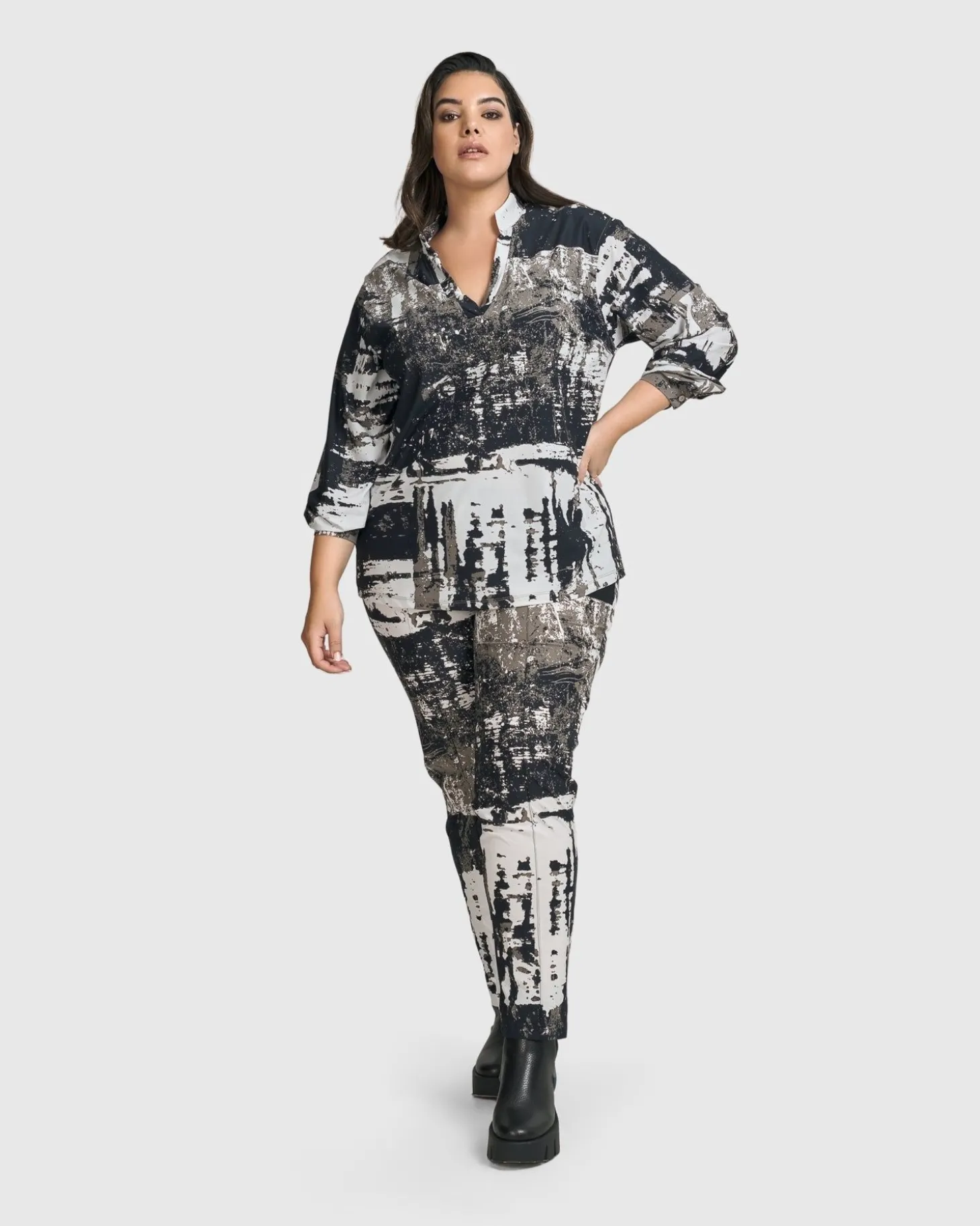 Women Alembika Digi Slim Pants, Marble