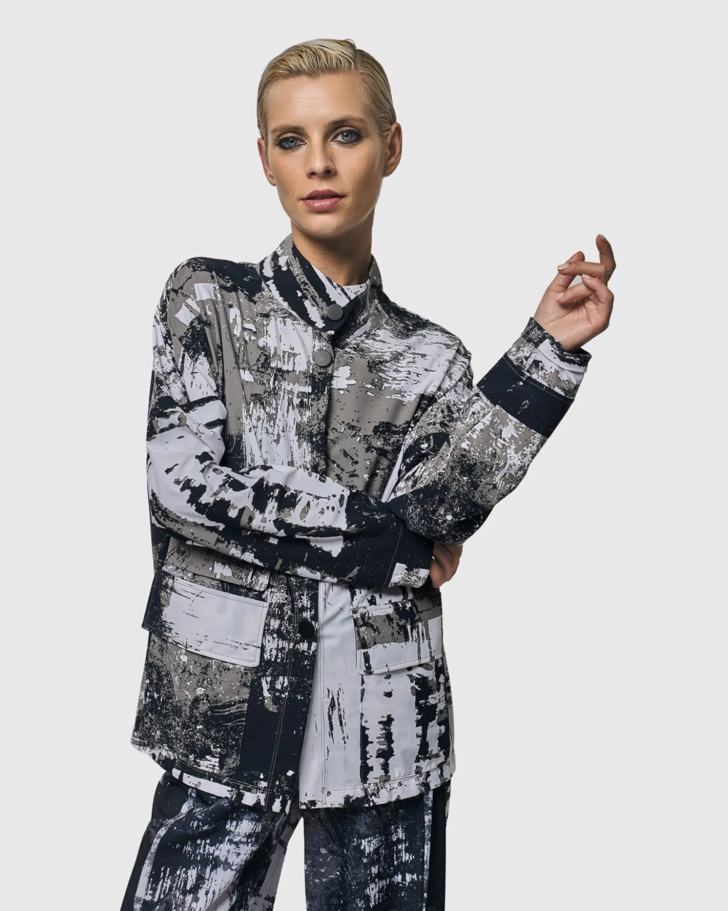 Women Alembika Digi Tech Jacket, Marble