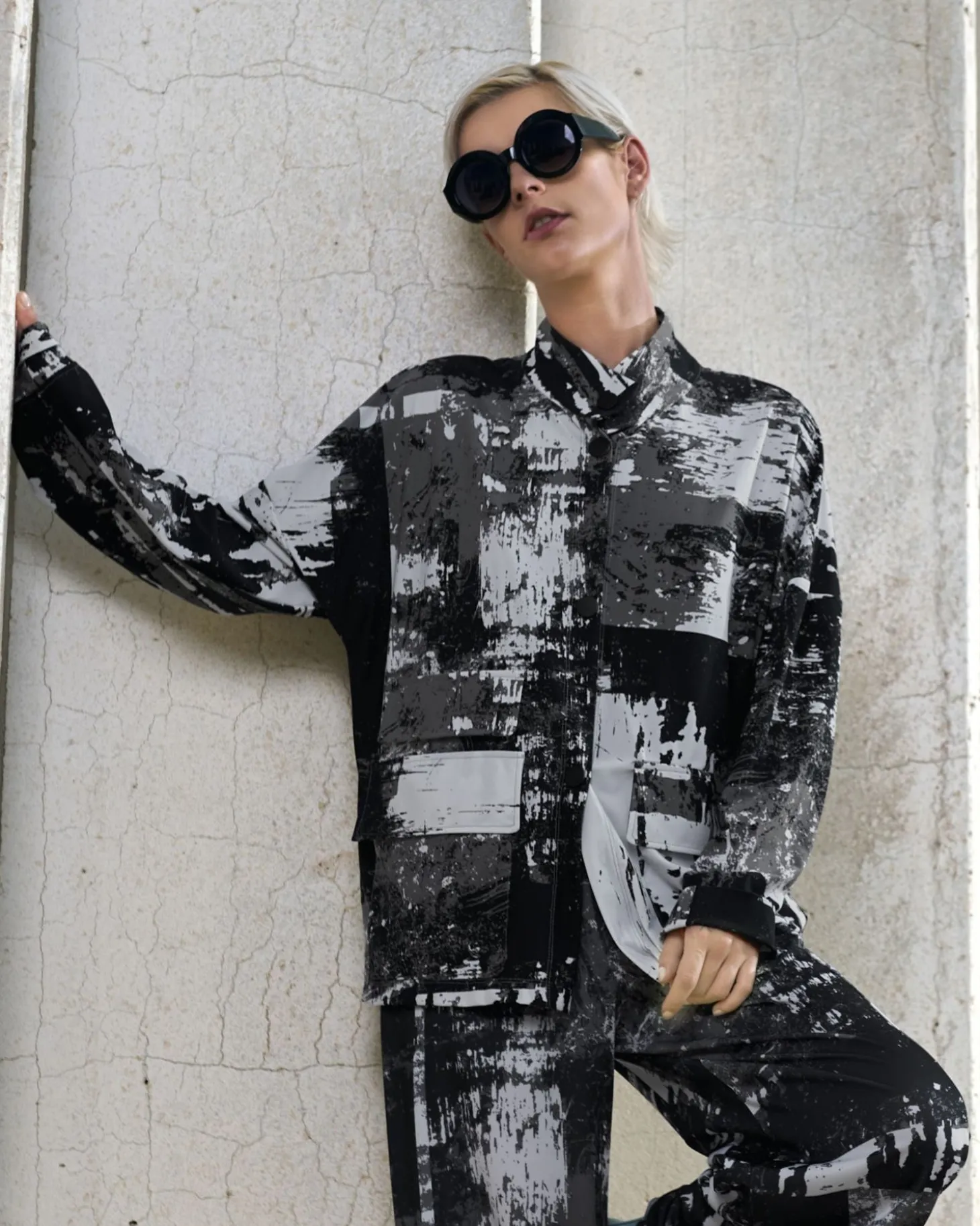 Women Alembika Digi Tech Jacket, Marble
