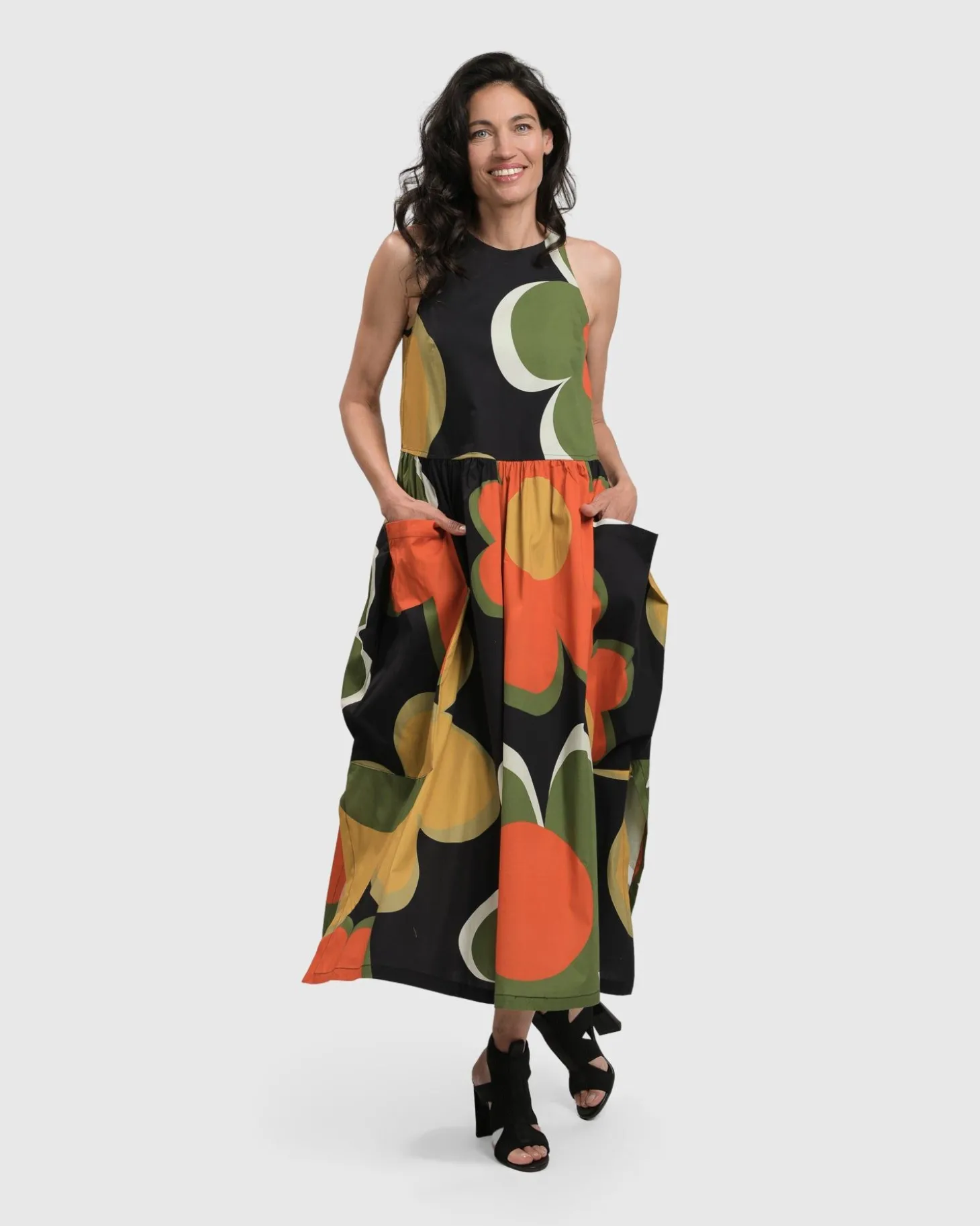 Women Alembika Dina Sleeveless Maxi Dress, Floral