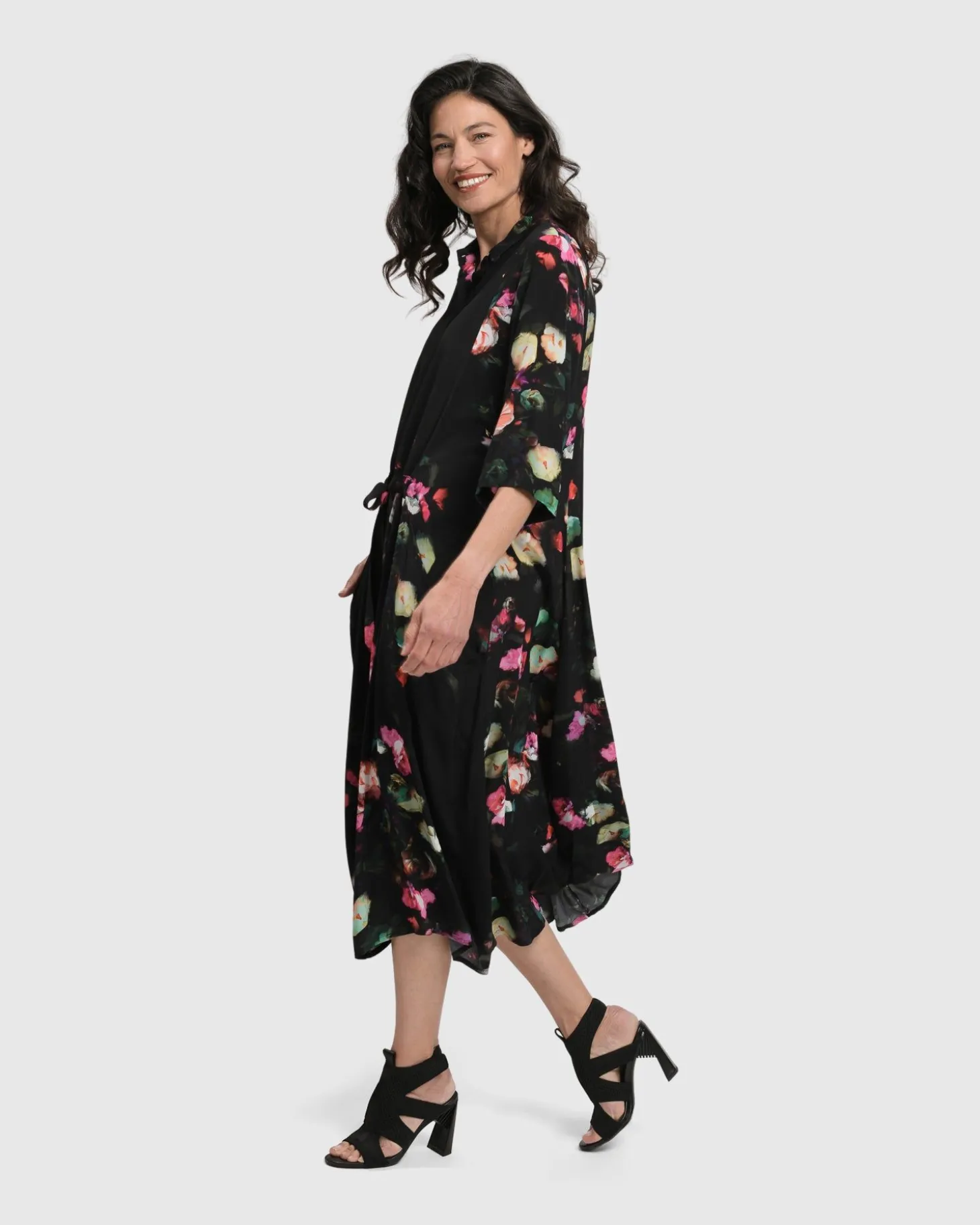 Women Alembika Drinks-On-Me Maxi Shirt Dress, Floral