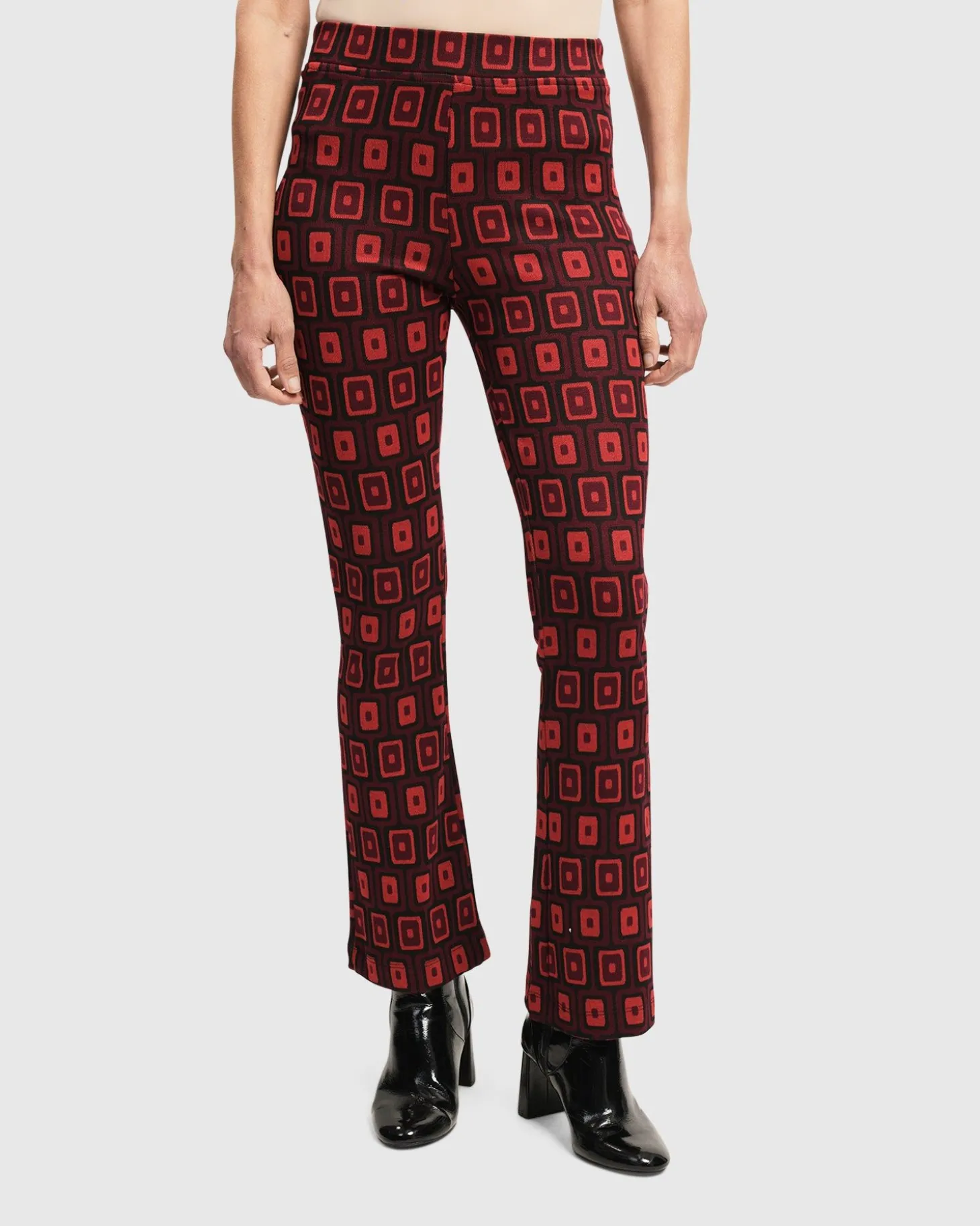 Women Alembika Dynamite Days Bell Bottom Pants, Red