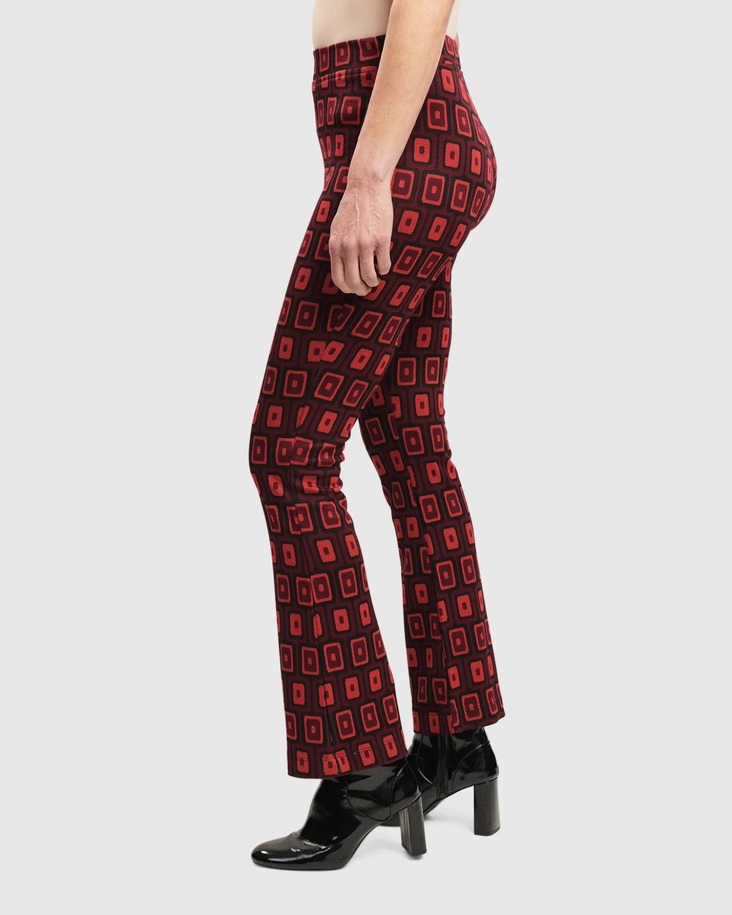 Women Alembika Dynamite Days Bell Bottom Pants, Red