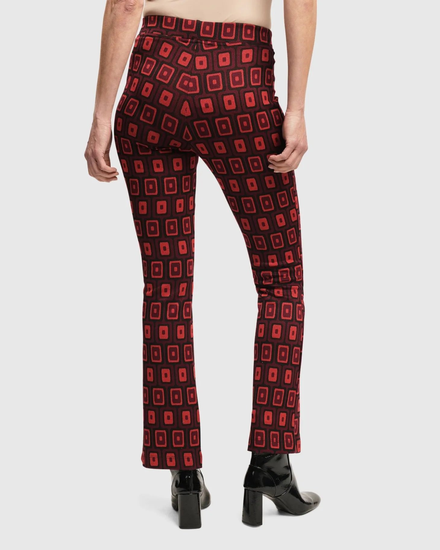 Women Alembika Dynamite Days Bell Bottom Pants, Red