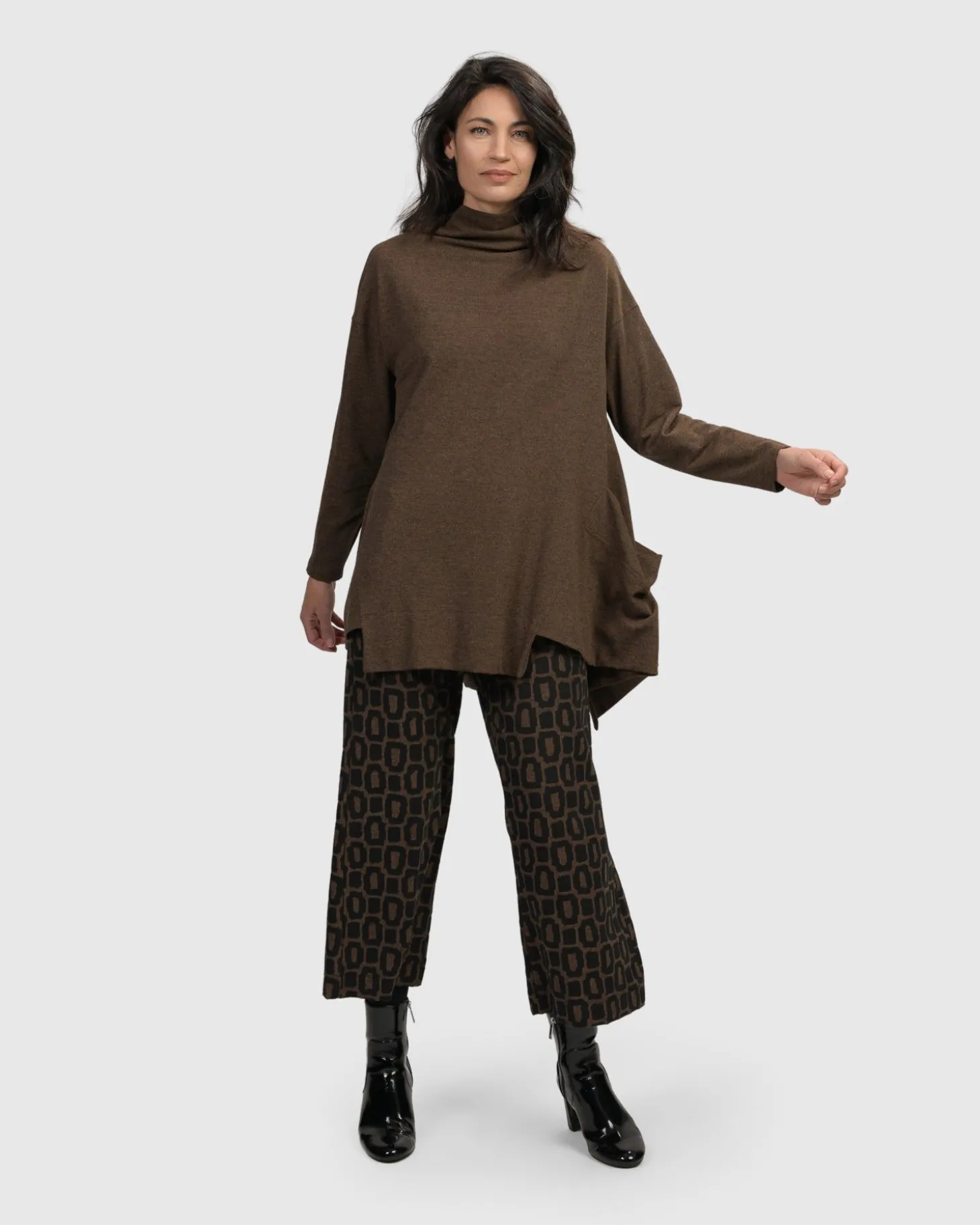 Women Alembika Dynamite Days Straight Leg Pants, Coffee