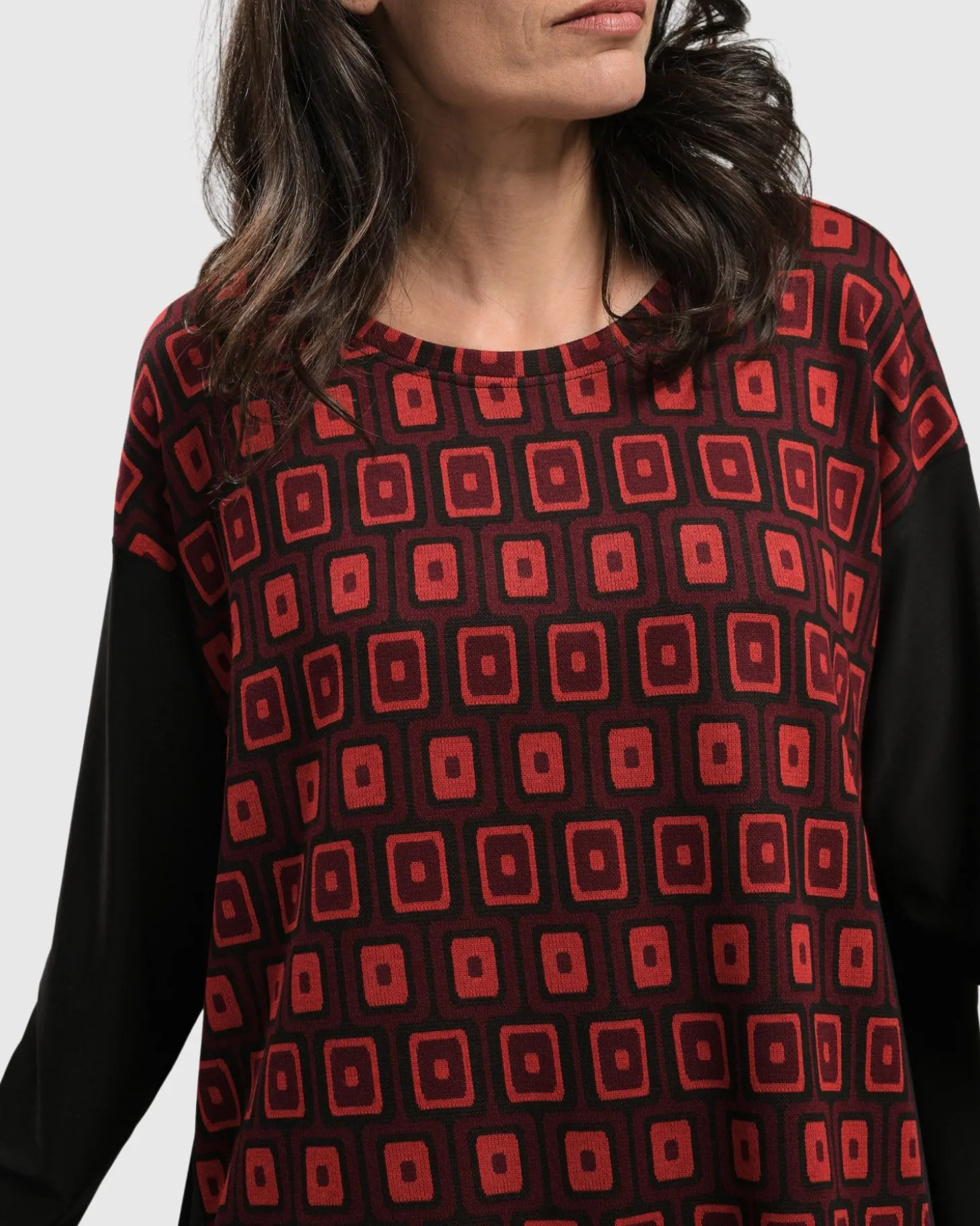 Women Alembika Dynamite Days Swing Tunic Top, Red