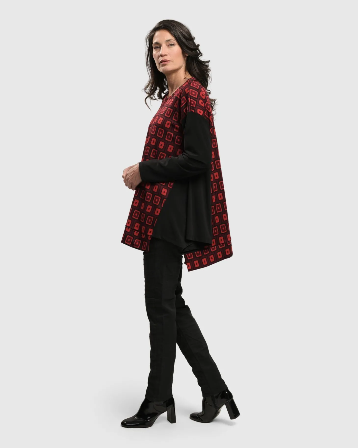 Women Alembika Dynamite Days Swing Tunic Top, Red