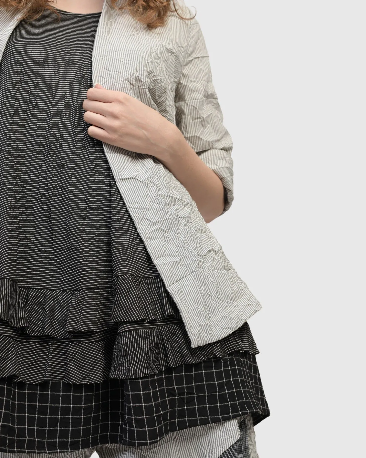 Women Alembika Electra Woven Jacket, Stripes