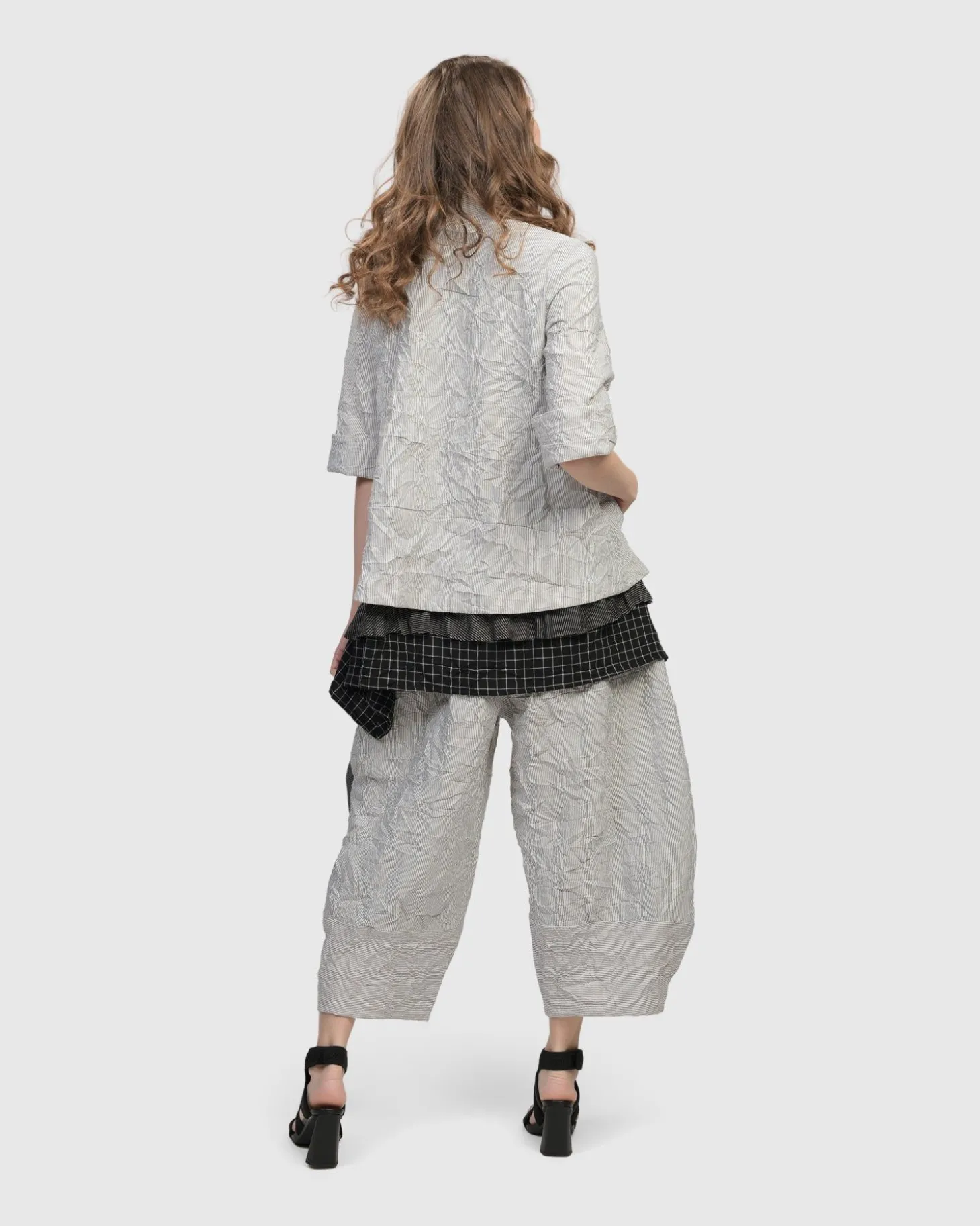 Women Alembika Electra Woven Jacket, Stripes