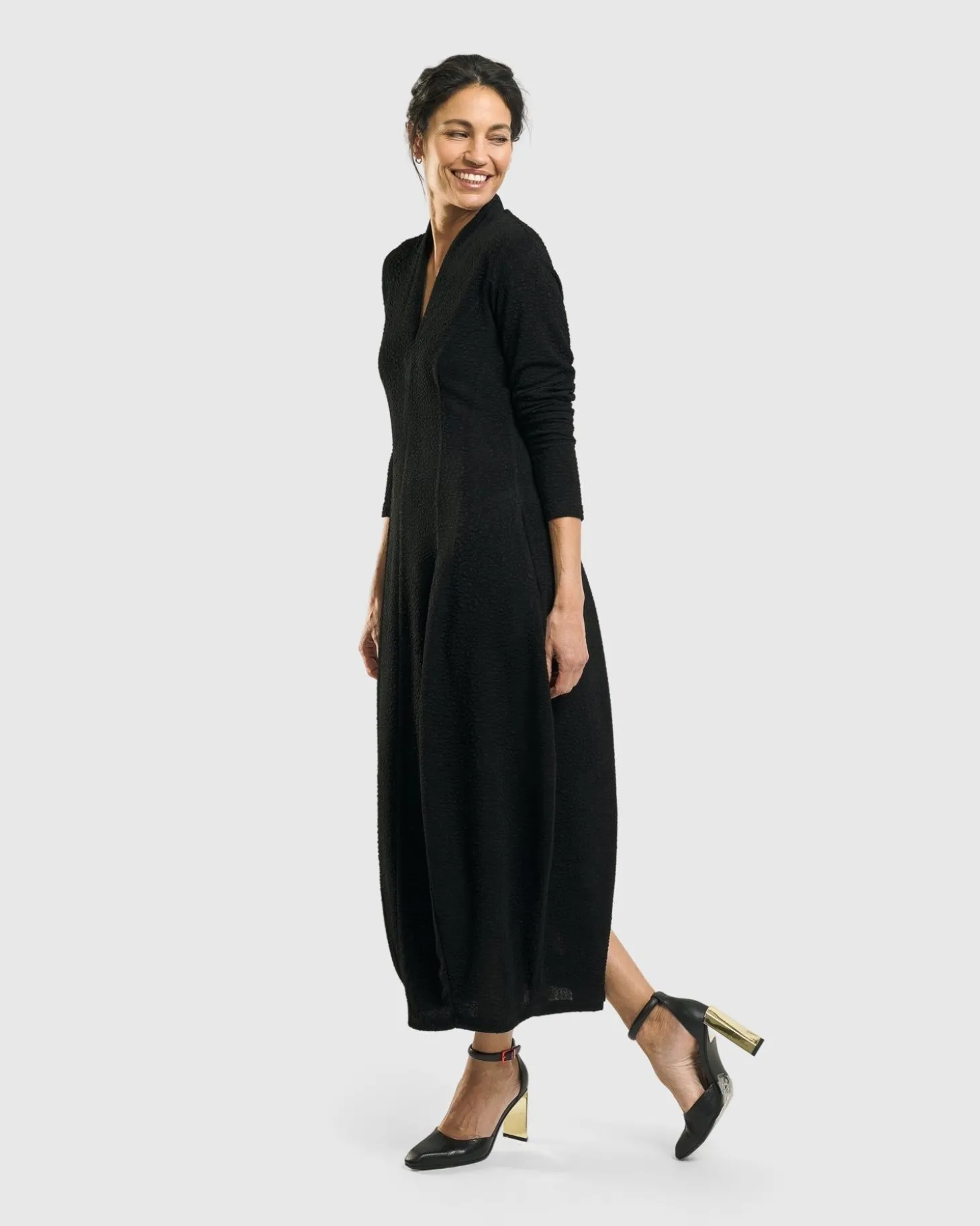 Women Alembika Elvira Cocoon Dress, Black