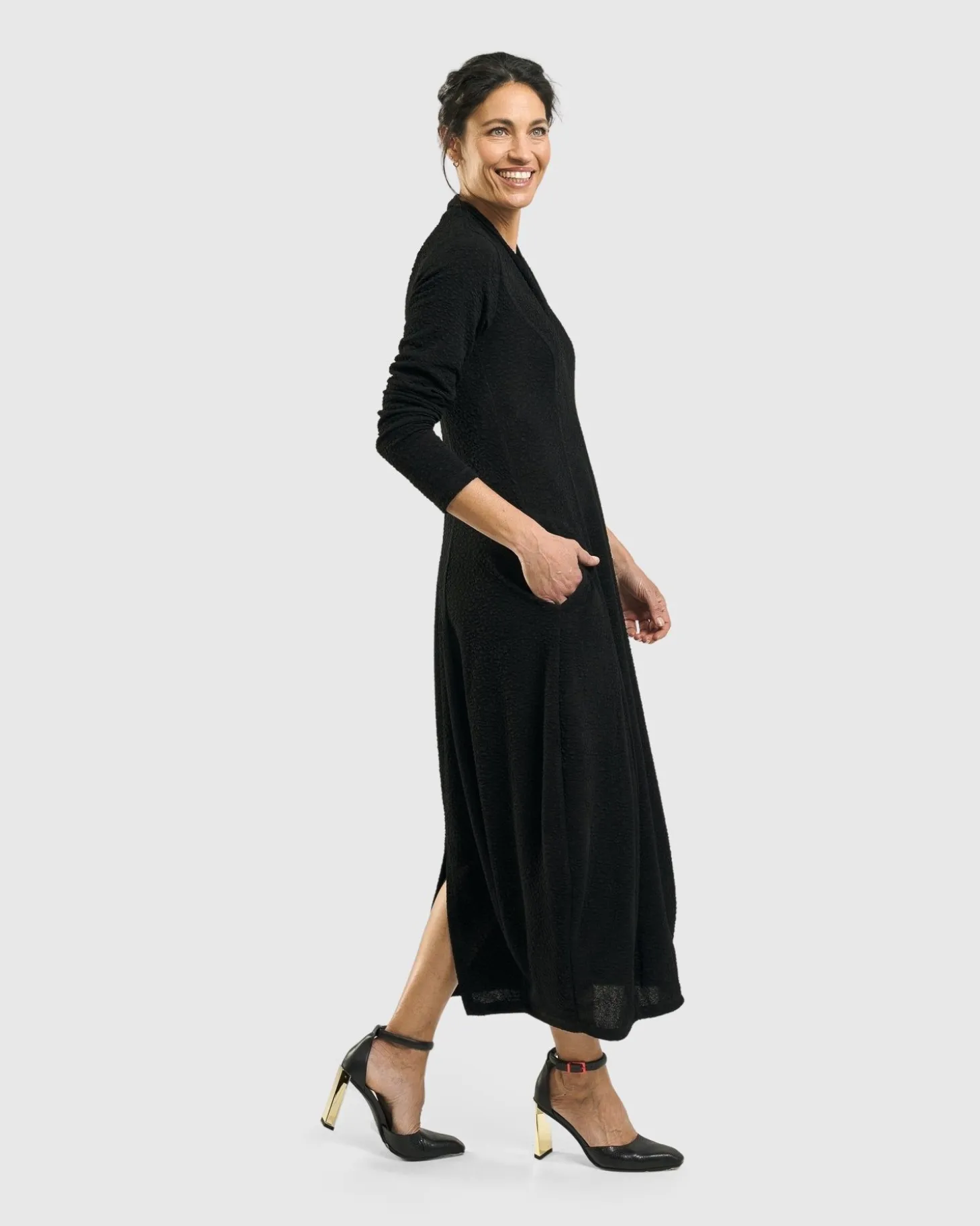 Women Alembika Elvira Cocoon Dress, Black