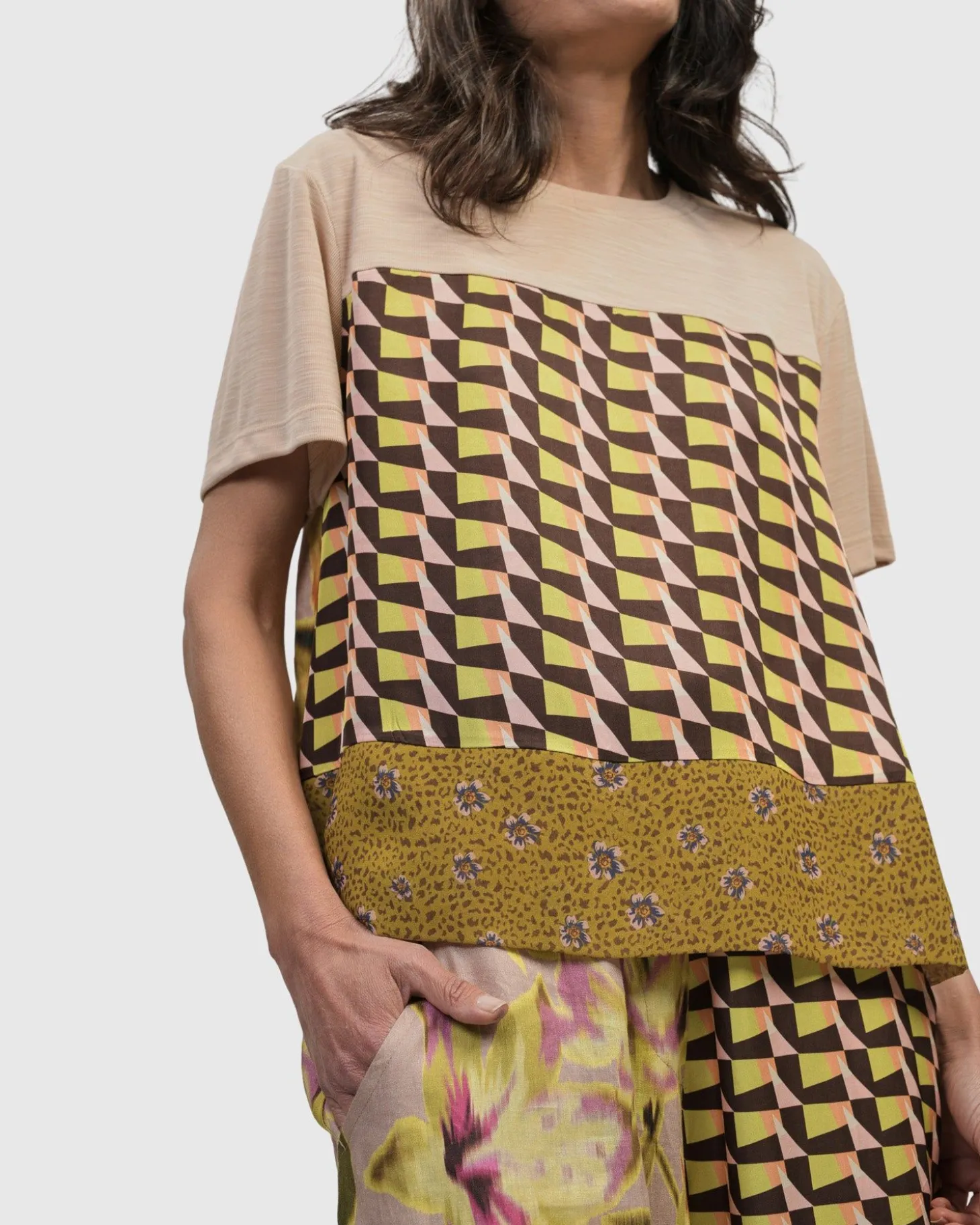 Women Alembika Escher Boxy Tee, Mix
