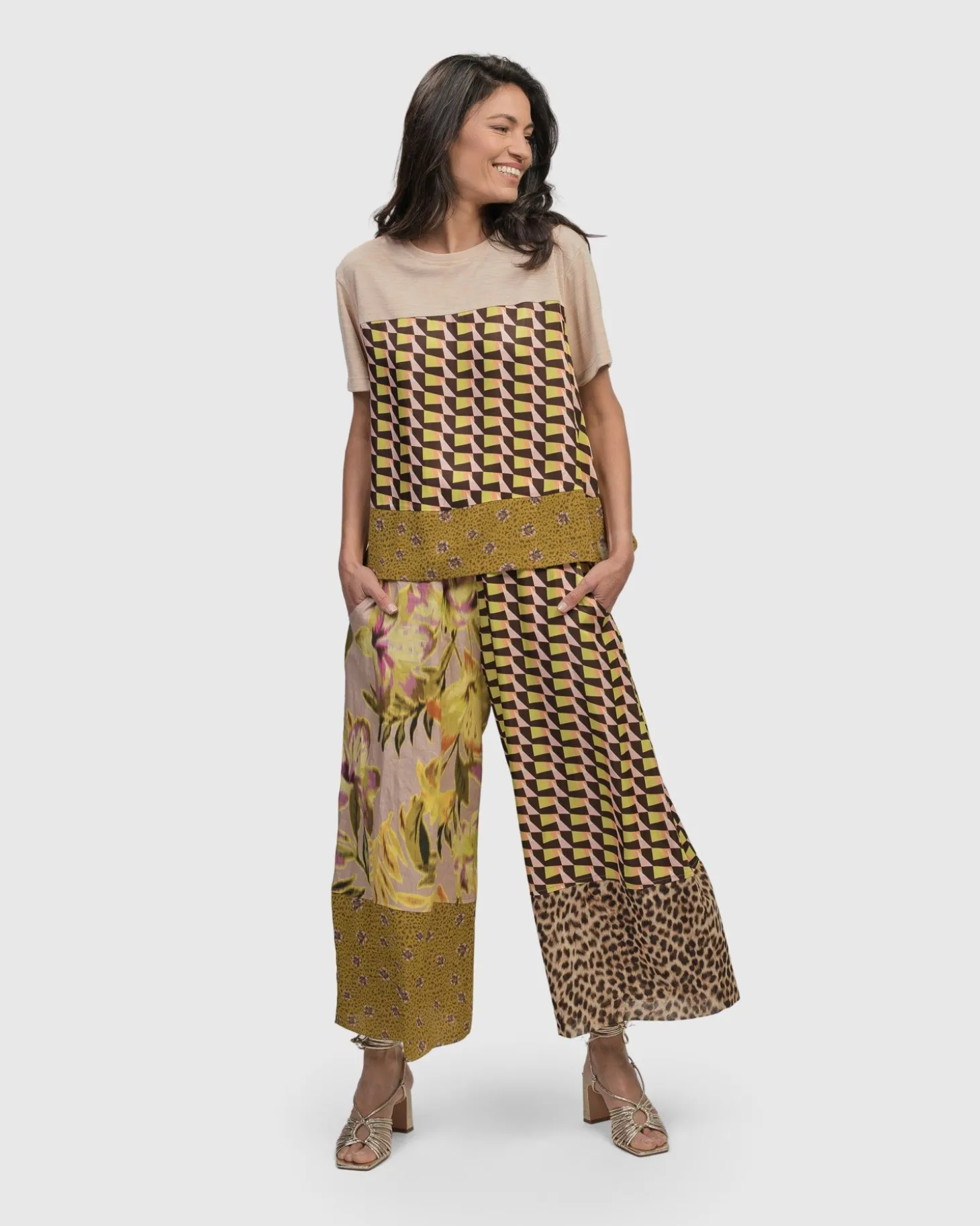 Women Alembika Escher Boxy Tee, Mix