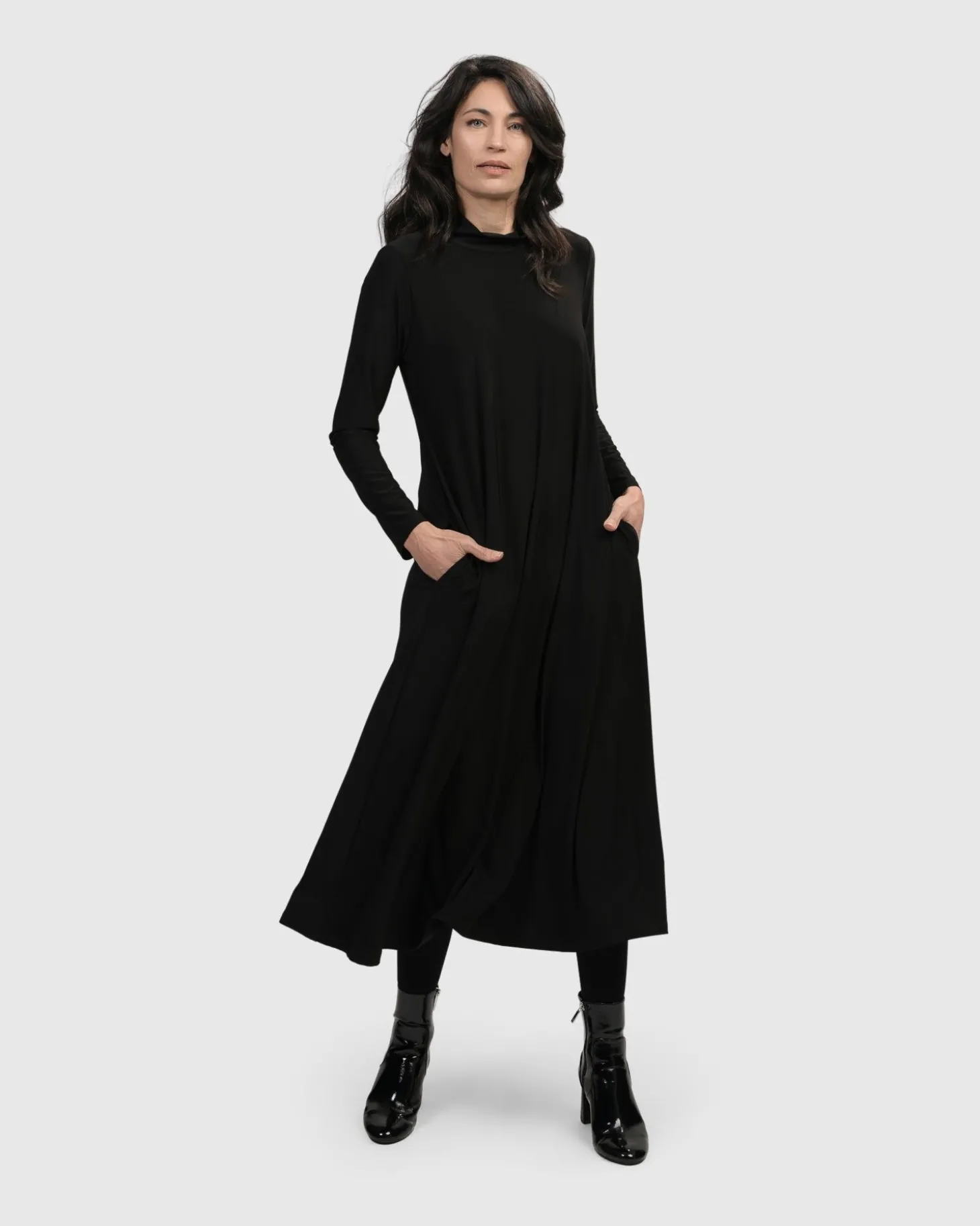 Women Alembika Essential A Line Dress, Black