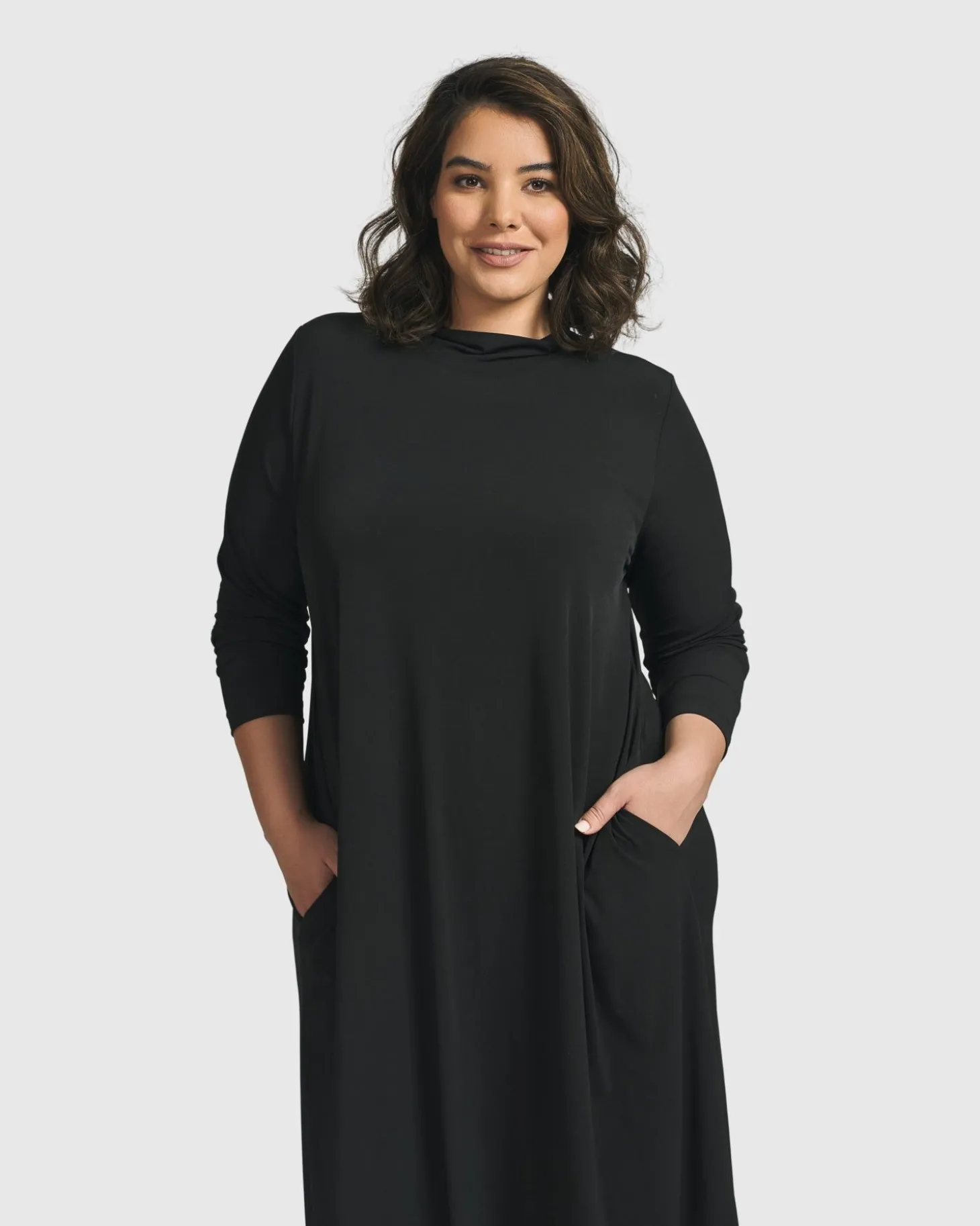Women Alembika Essential A Line Dress, Black