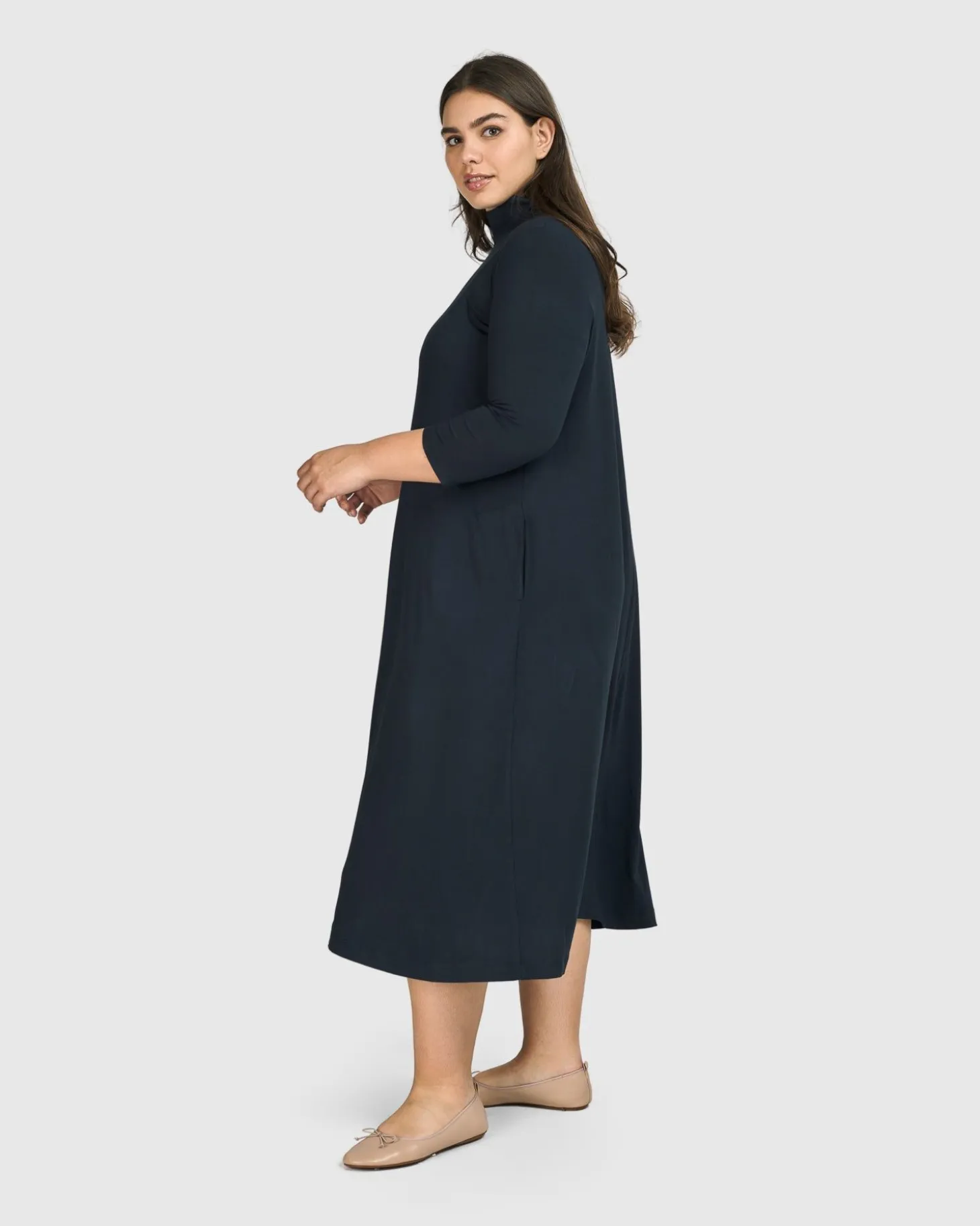 Women Alembika Essential A-Line Dress, Ocean