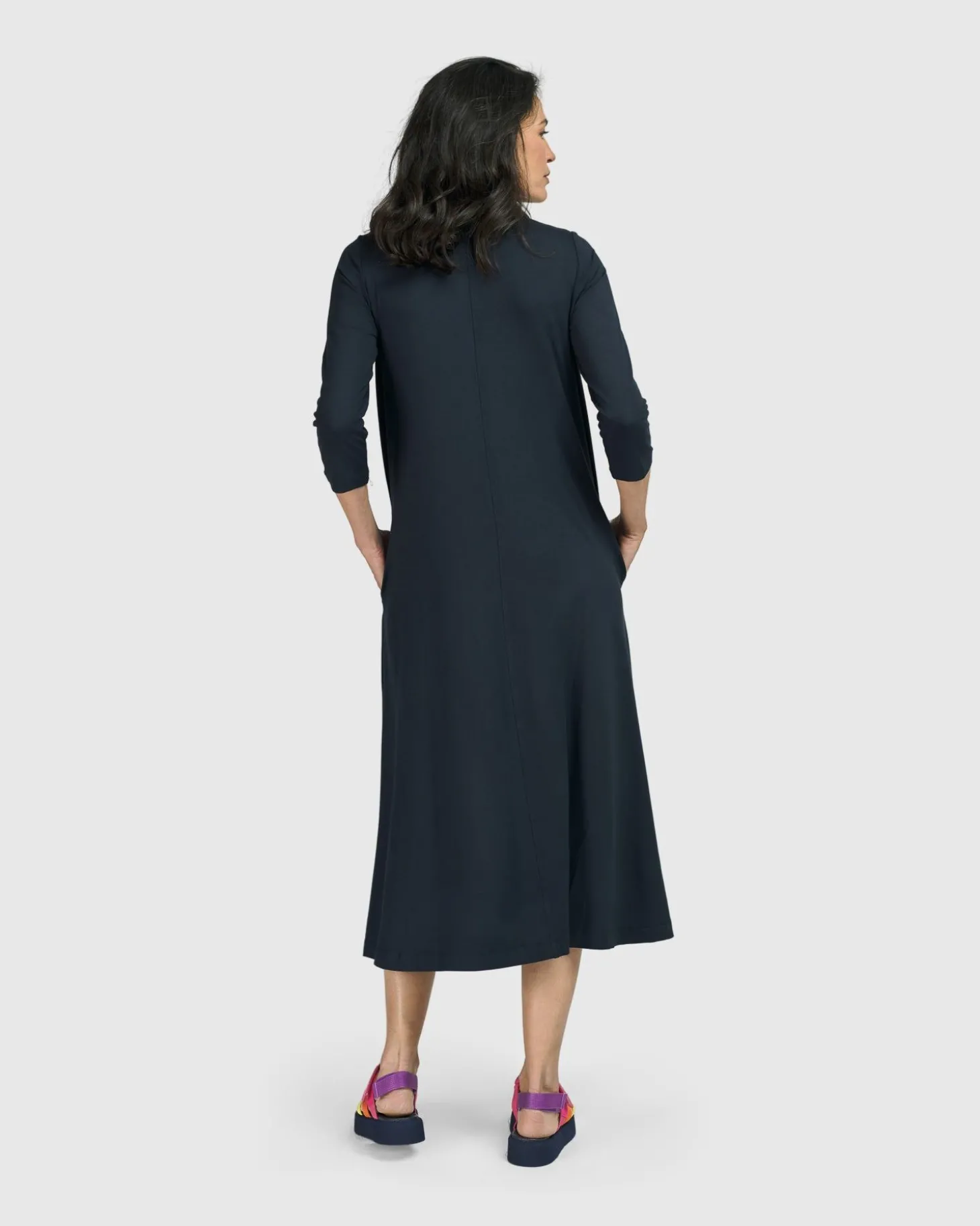 Women Alembika Essential A-Line Dress, Ocean