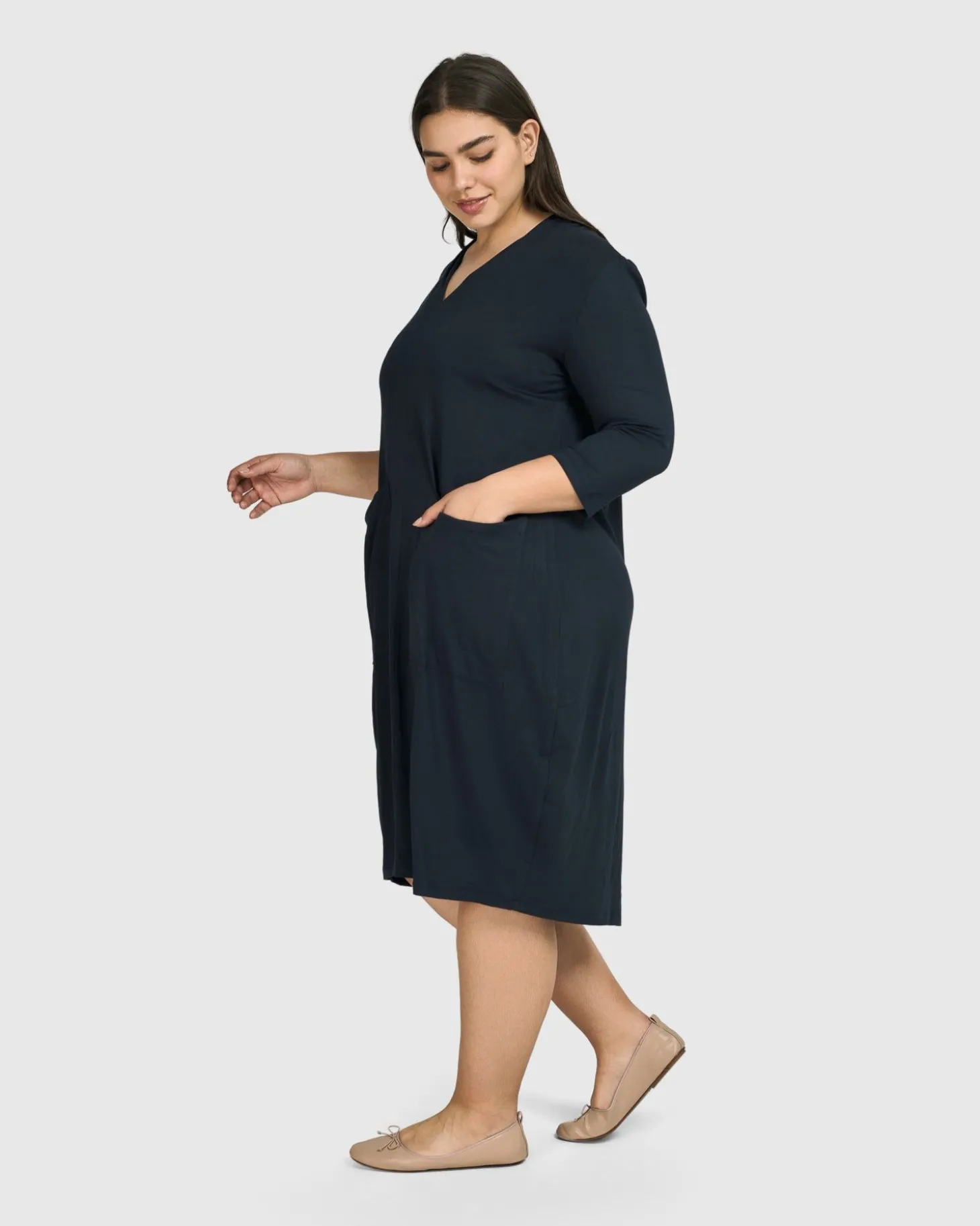 Women Alembika Essential Cargo Dress, Ocean