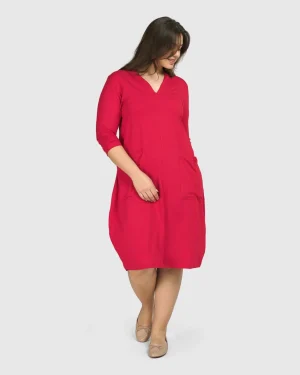 Women Alembika Essential Cargo Dress, Red Rose