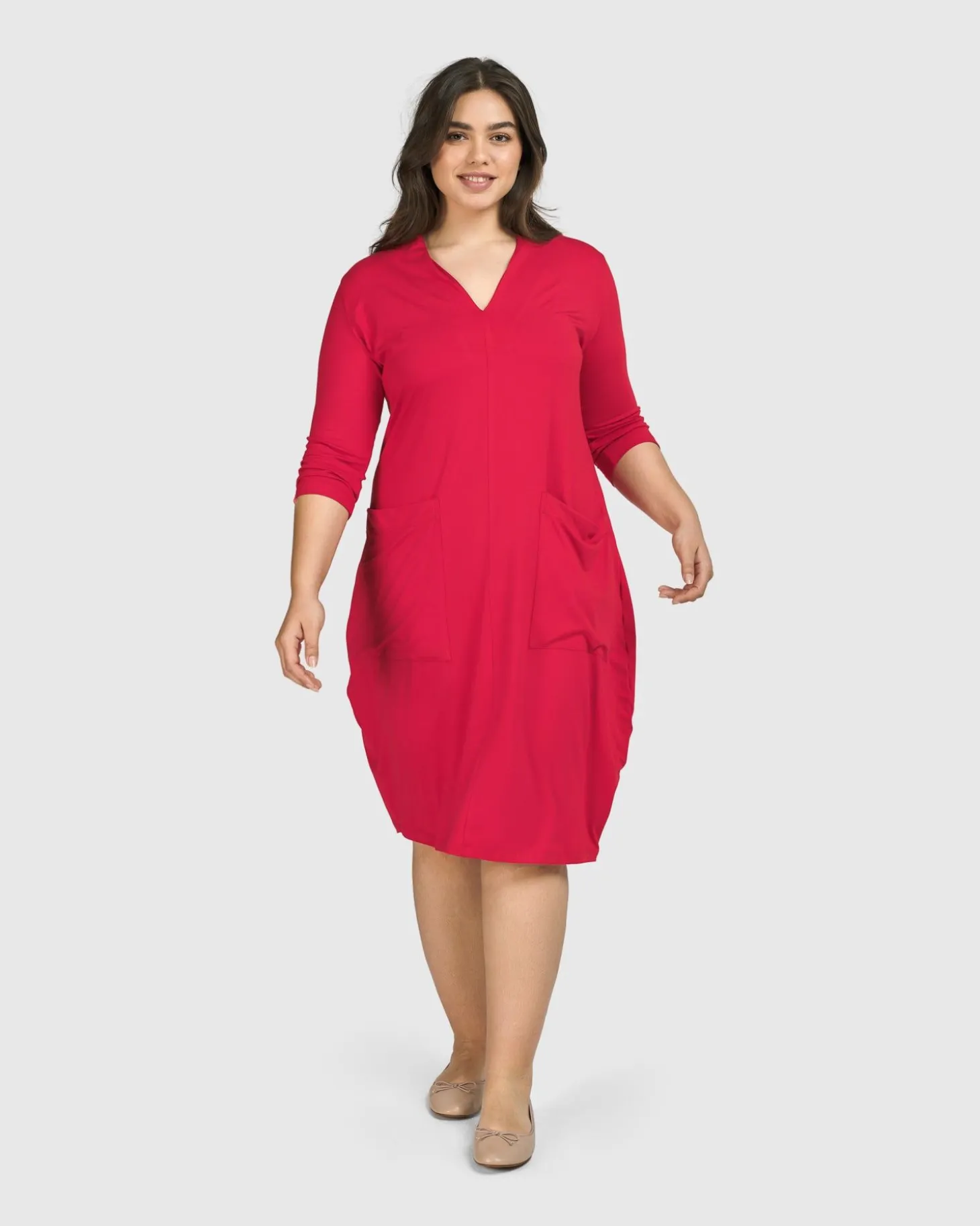Women Alembika Essential Cargo Dress, Red Rose