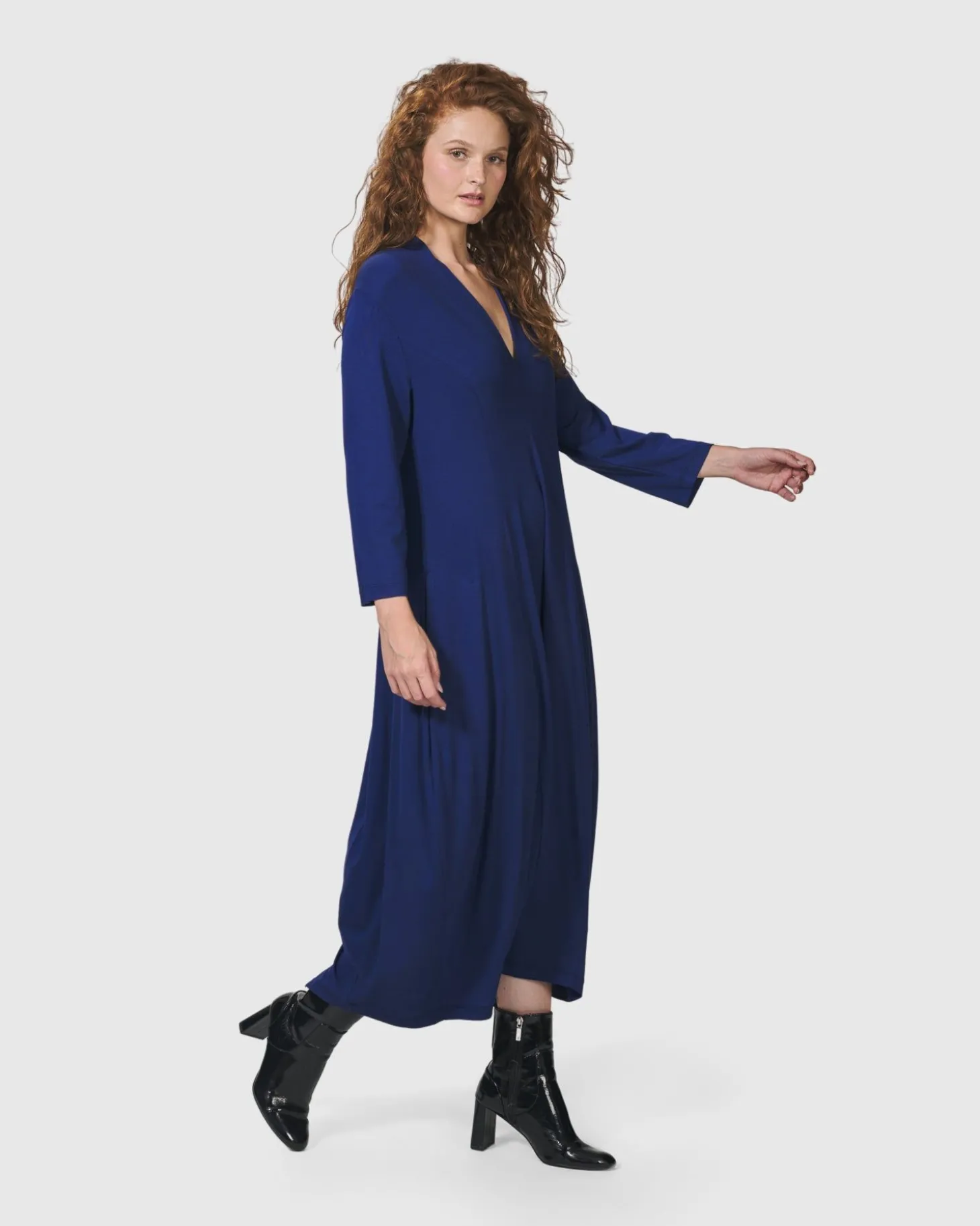 Women Alembika Essential Cocoon Dress, Royal Blue