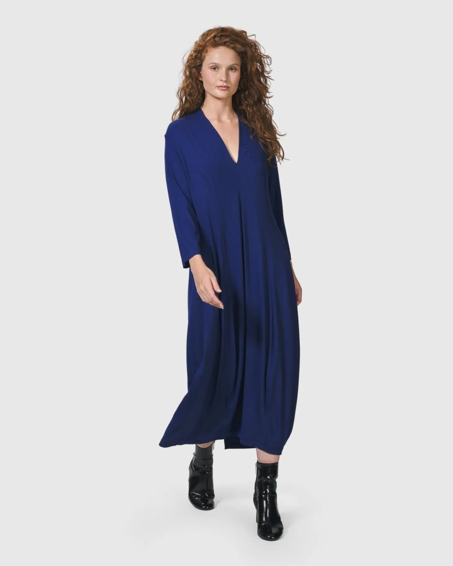 Women Alembika Essential Cocoon Dress, Royal Blue