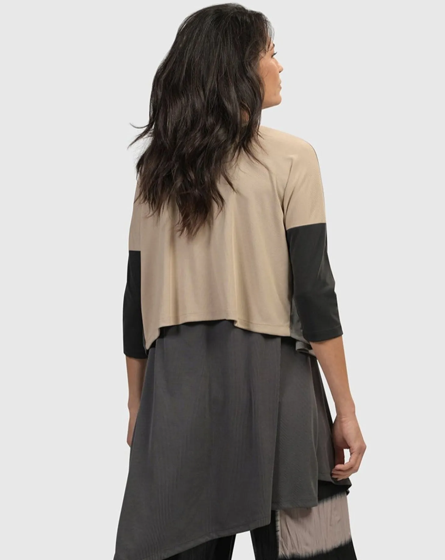 Women Alembika Essential Colorblock Cupro Cardigan, Multi