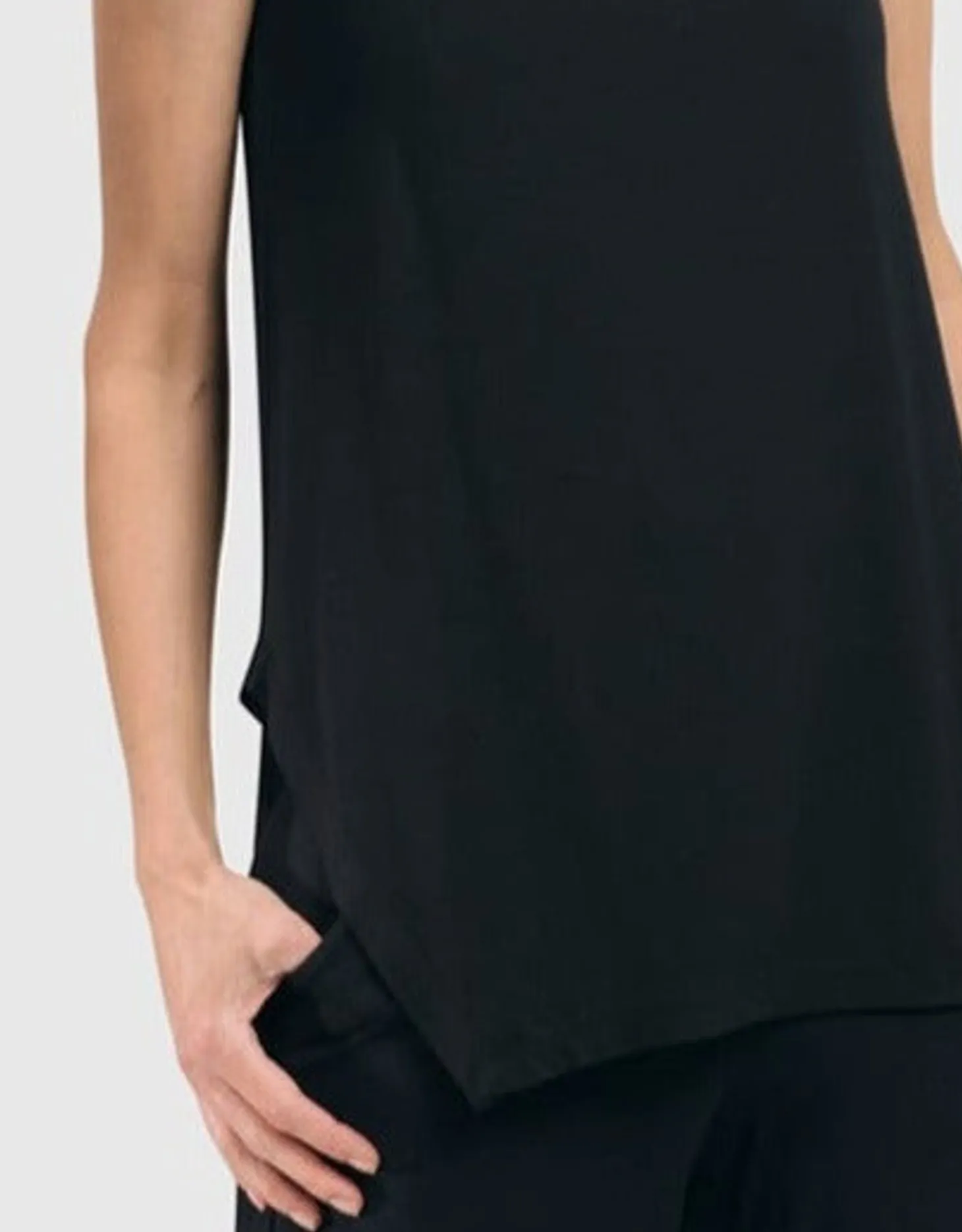 Women Alembika Essential Cutaway Tank Top, Black