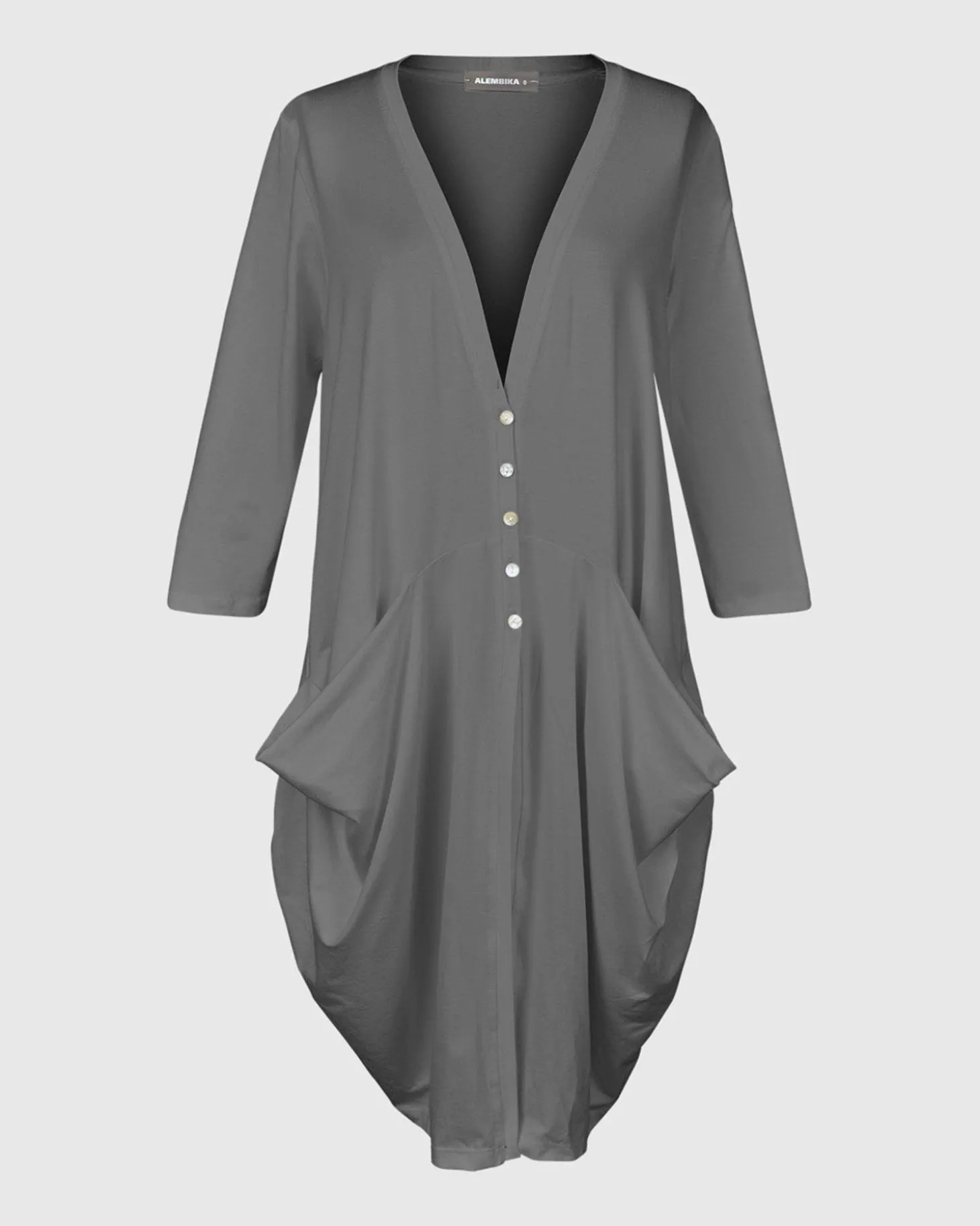 Women Alembika Essential Draped Cocoon Jacket, Green