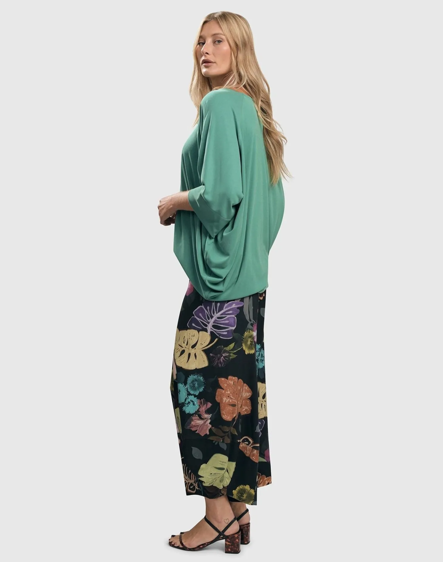 Women Alembika Essential Favorite Cupro Blouson Top, Seafoam