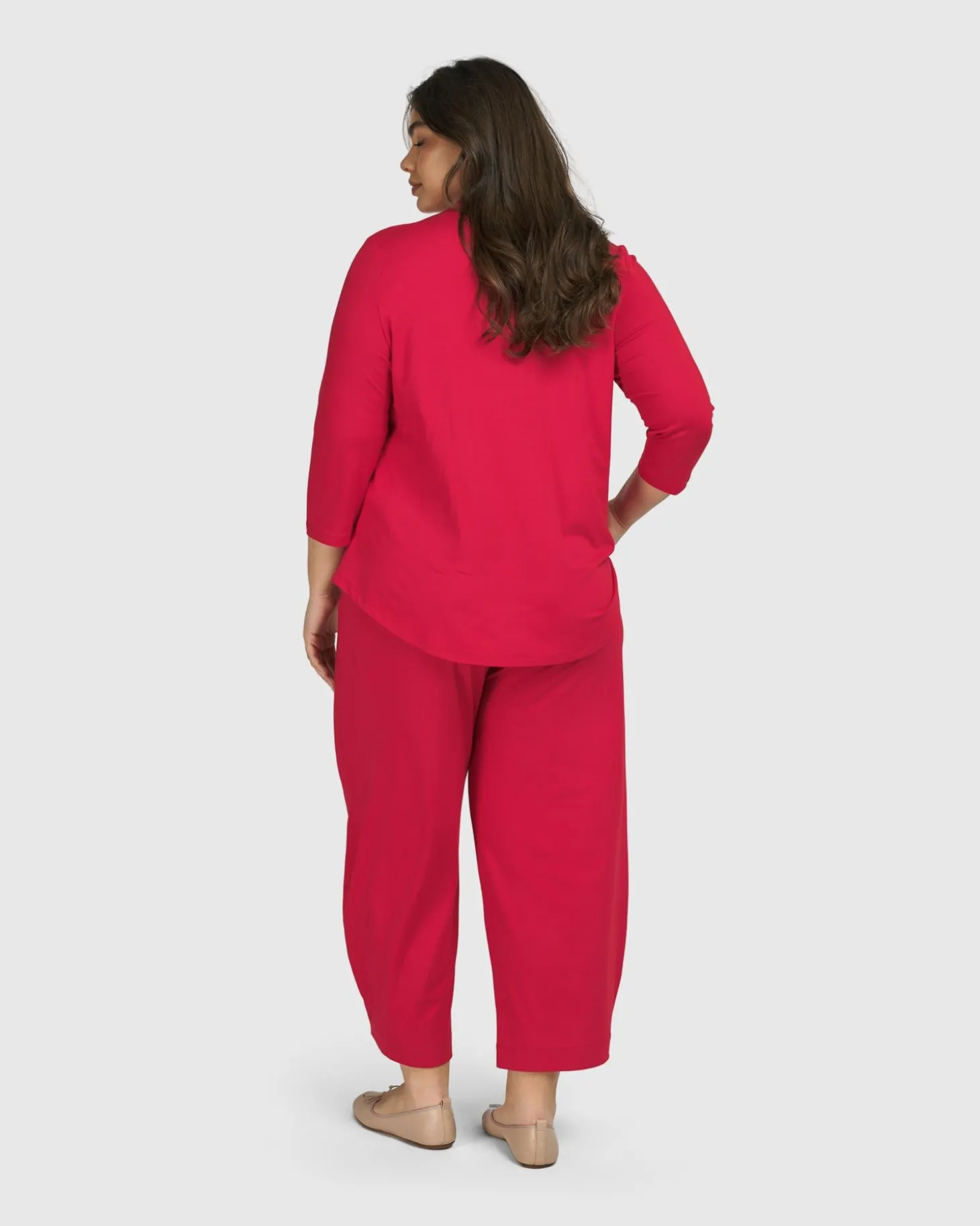 Women Alembika Essential Flow Pants, Red Rose