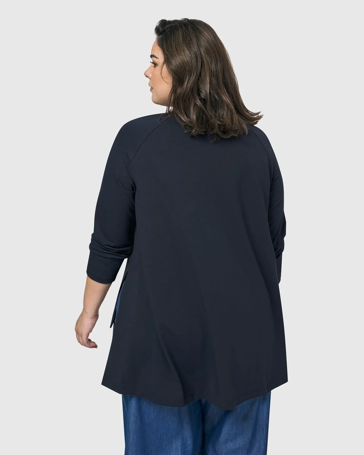 Women Alembika Essential Hi-Lo Top, Navy
