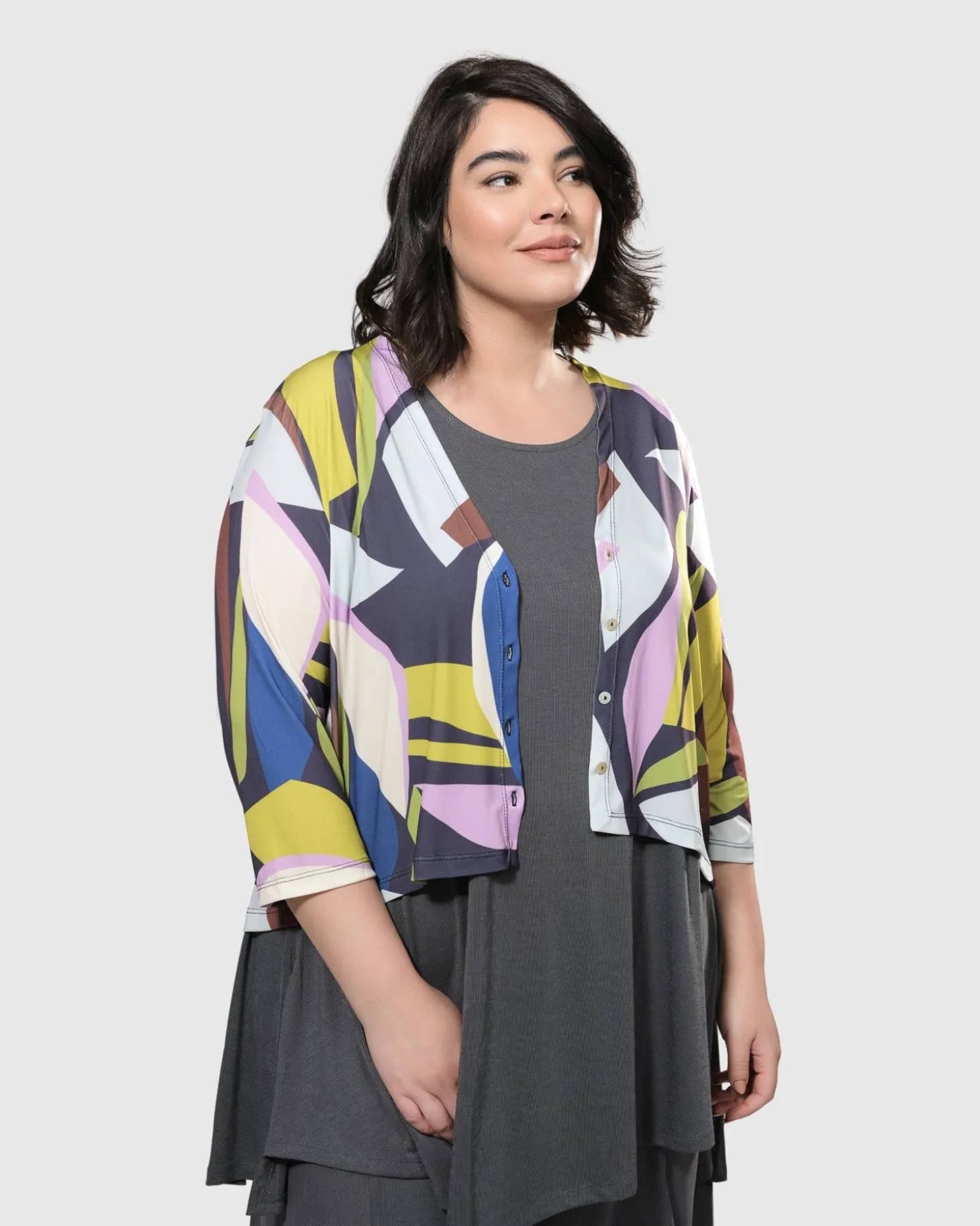 Women Alembika Essential Joy Sleeveless Tunic Top, Grey