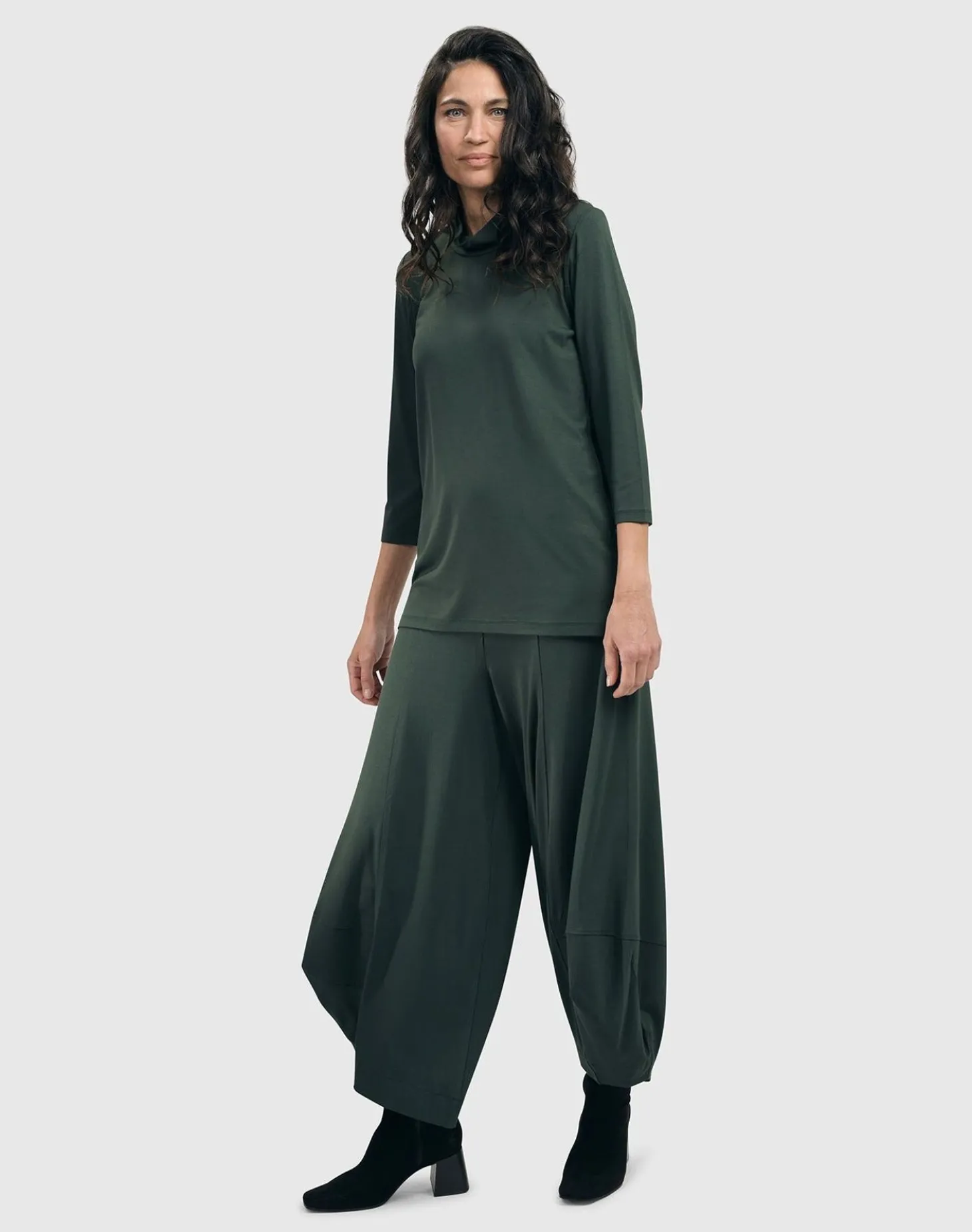 Women Alembika Essential Mockneck Top, Green